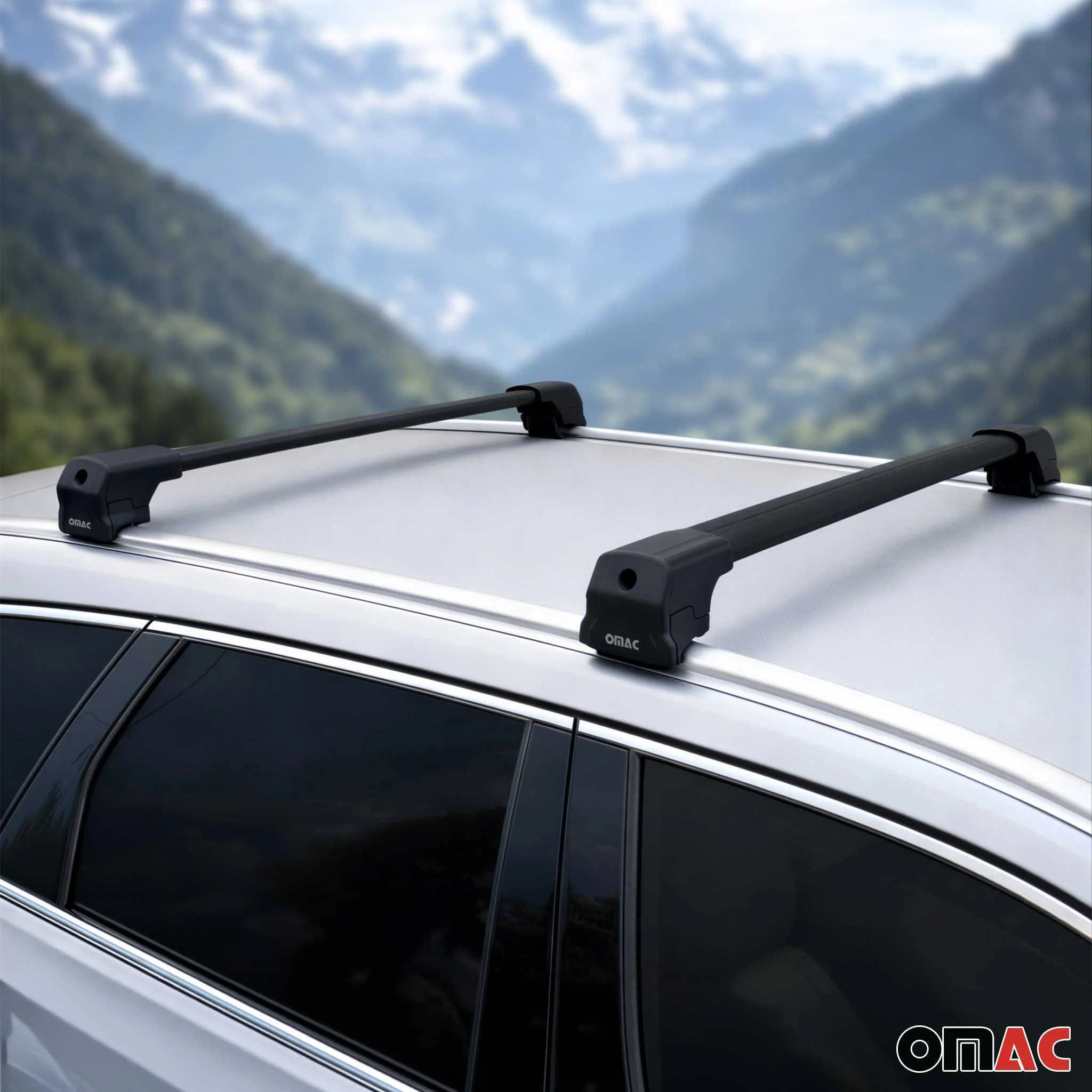 2020-2026 Ford Escape Roof Rack Cross Bars Black - Image 6