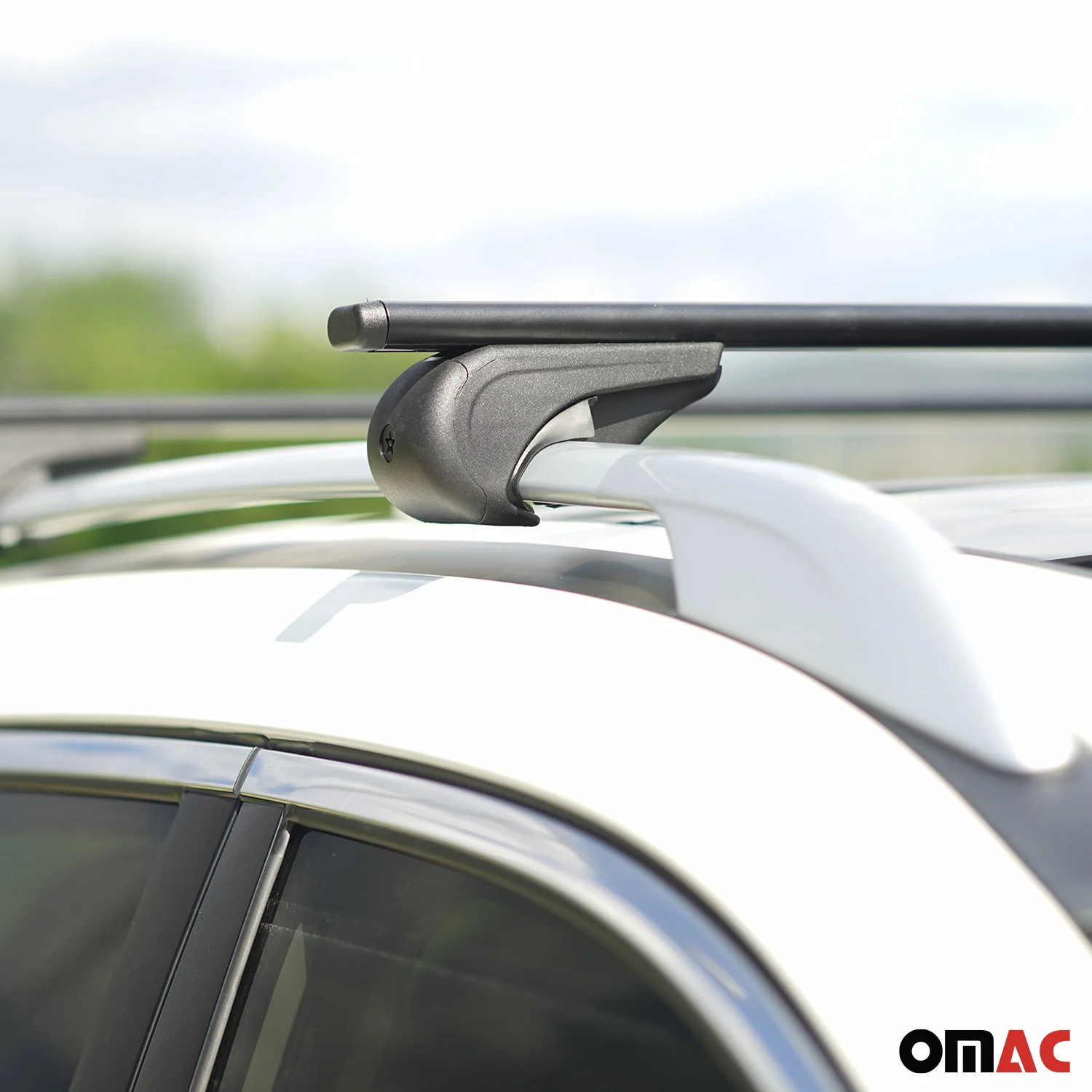 2000-2007 Ford Focus Wagon Roof Rack Cross Bars Black - Image 4