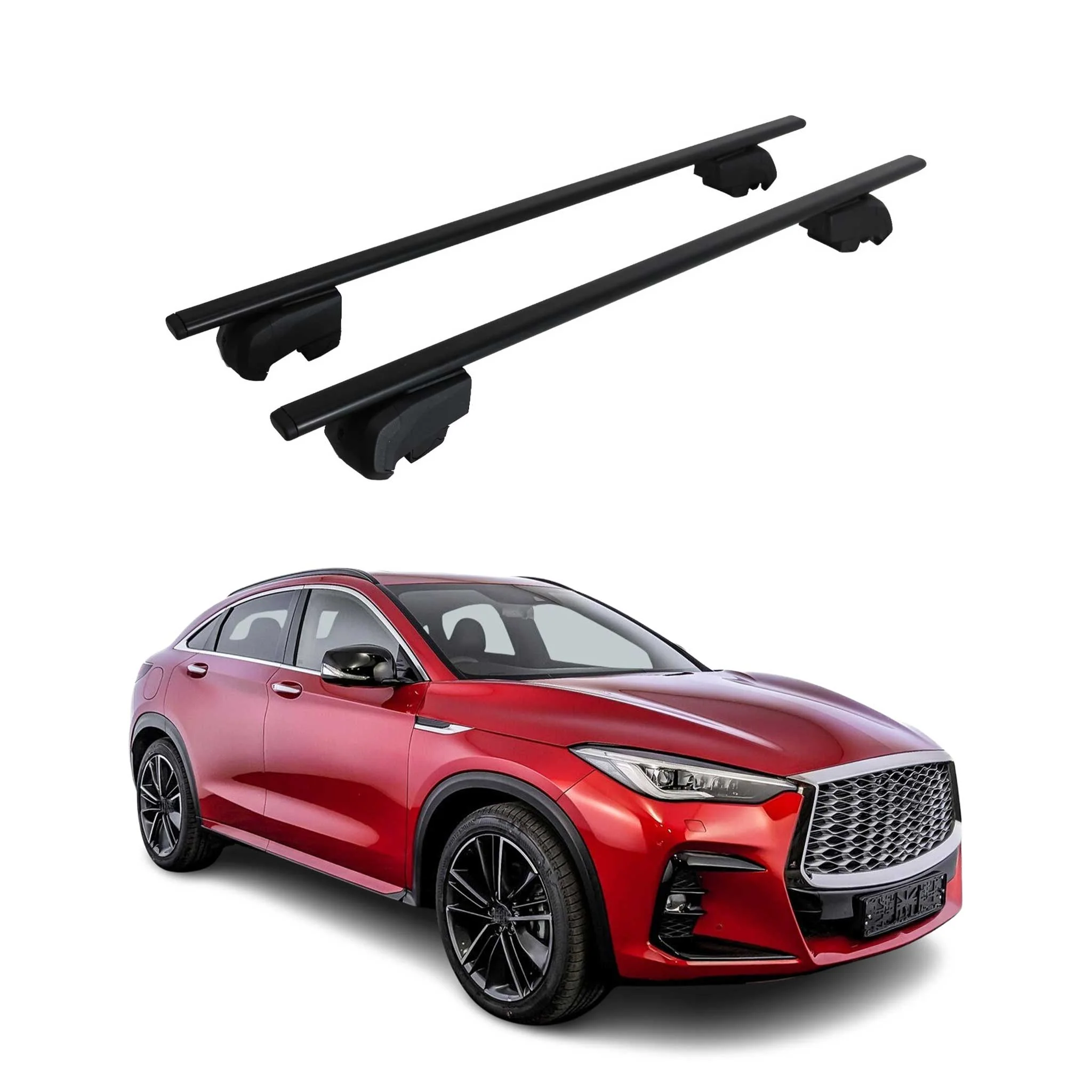 2022-2025 Infiniti QX55 Roof Rack Cross Bars Black