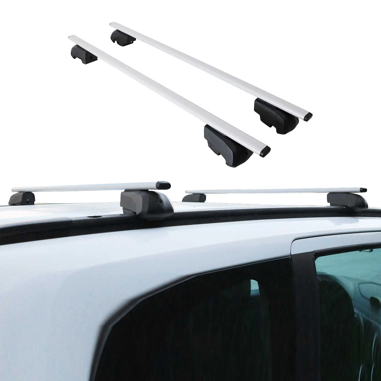 2024-2026 Mazda CX-90 Roof Rack Cross Bars Silver - Image 2
