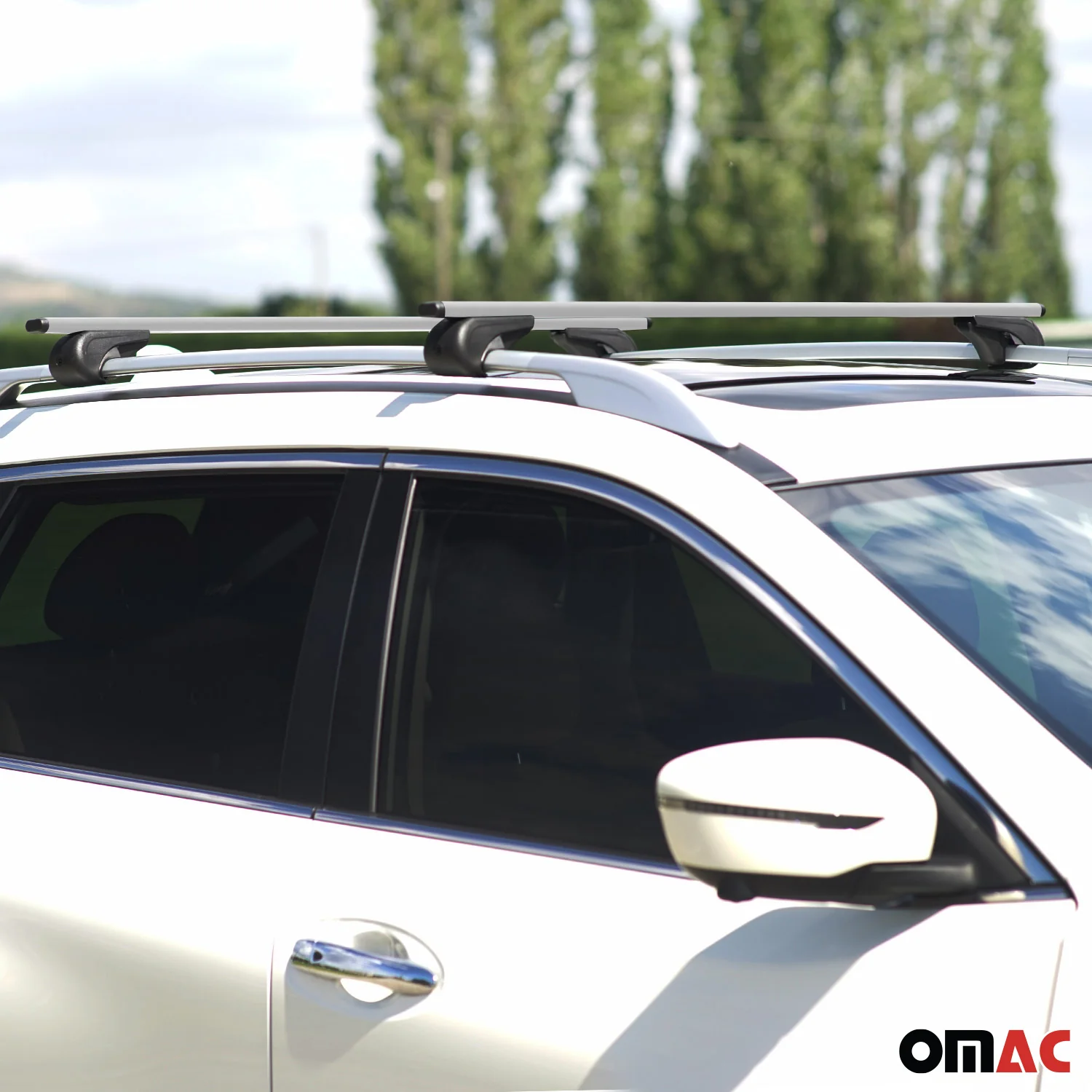 2014-2018 Subaru Forester IV Roof Rack Cross Bars Silver - Image 6