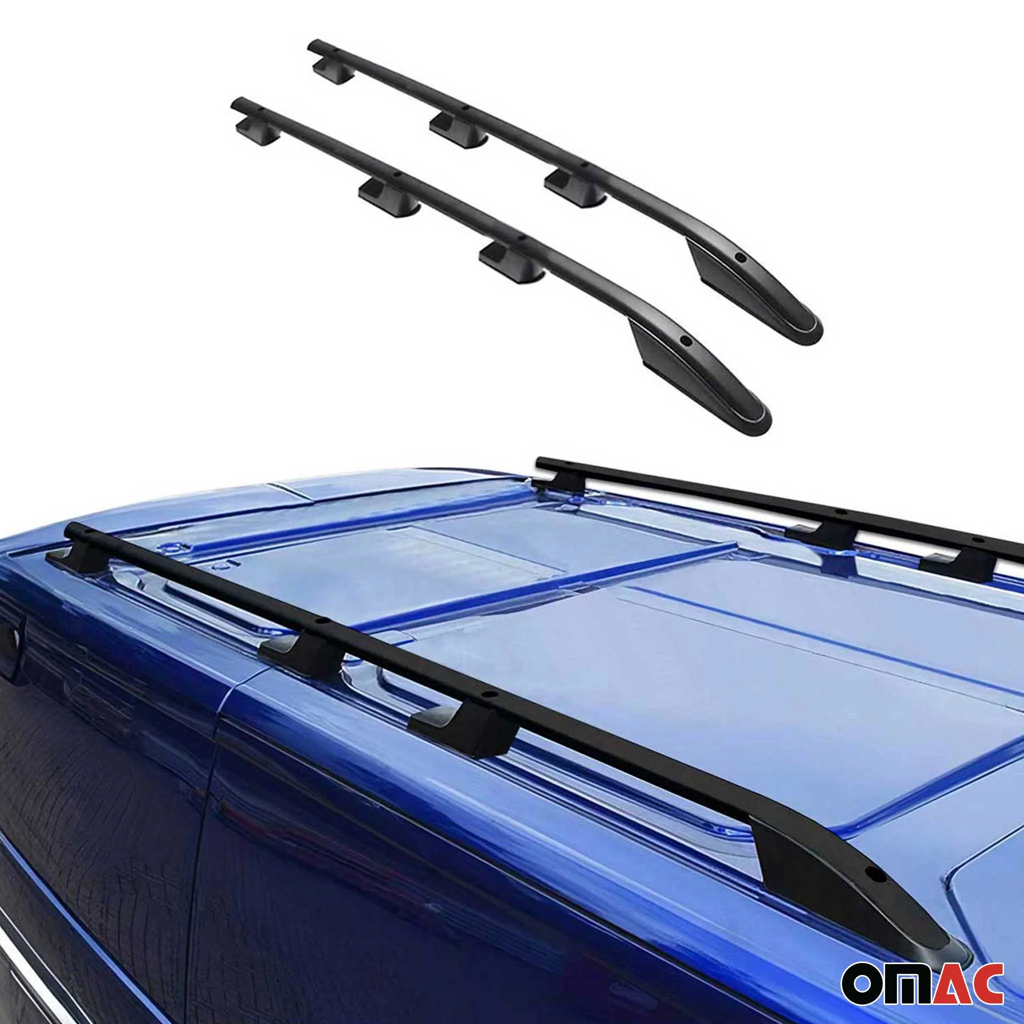 2015-2026 Ford Transit L3 LWB Roof Rack Rails Side Rails Black - Image 5
