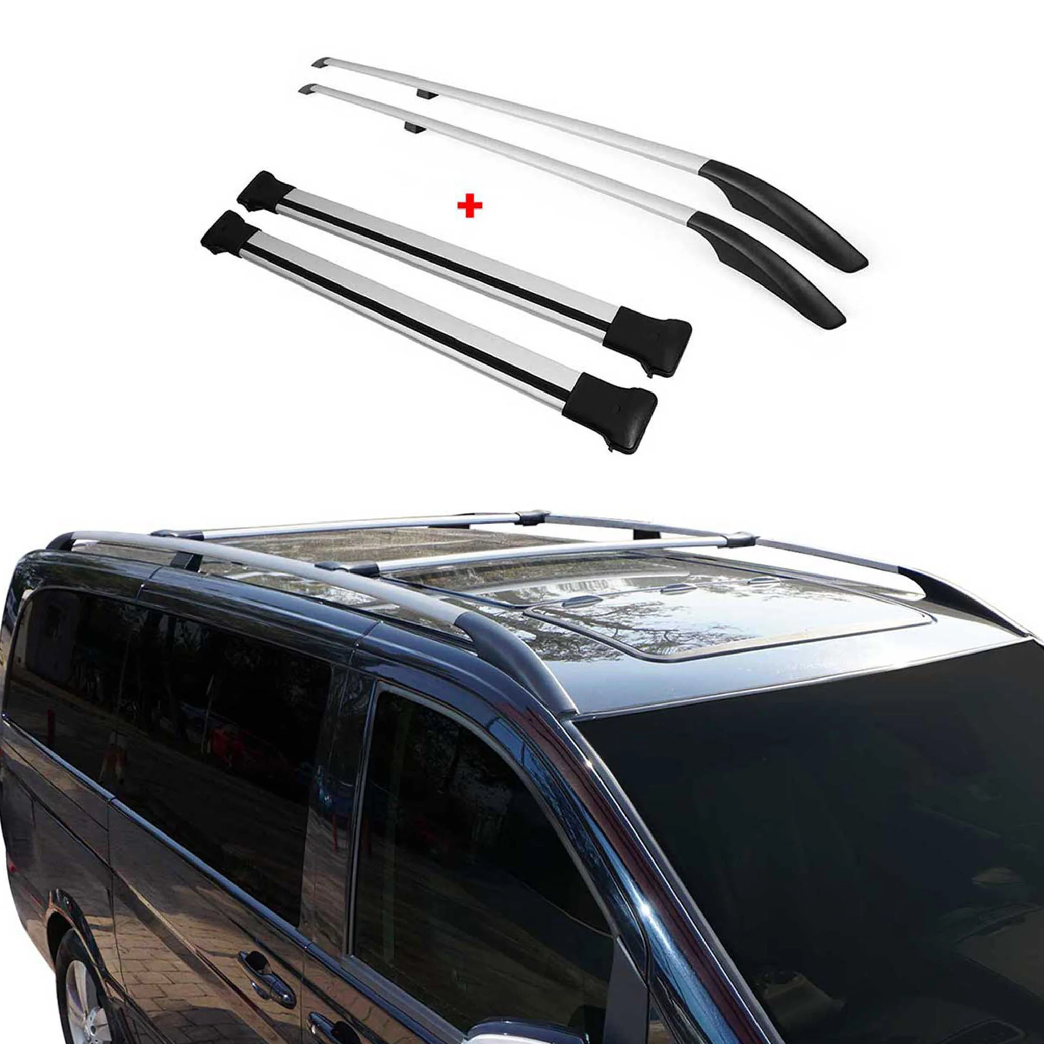 2013-2019 Ford Escape Roof Racks & Roof Rack Rails Silver - Image 5
