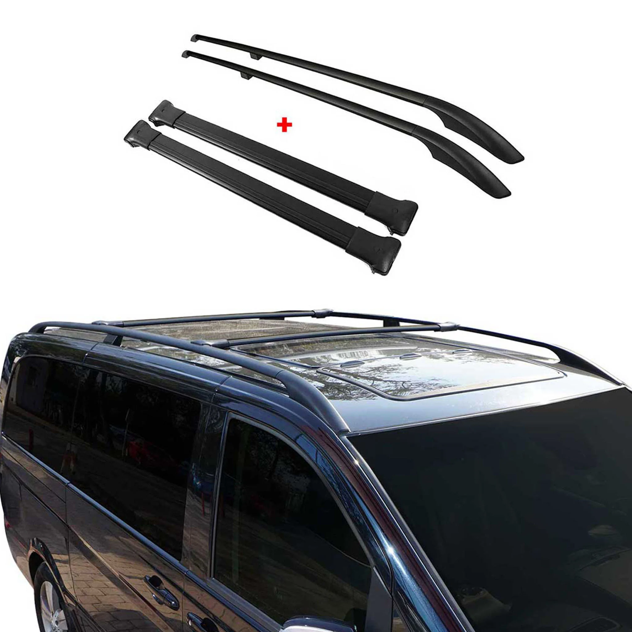 2013-2019 Ford Escape Roof Racks & Roof Rack Rails Black - Image 5