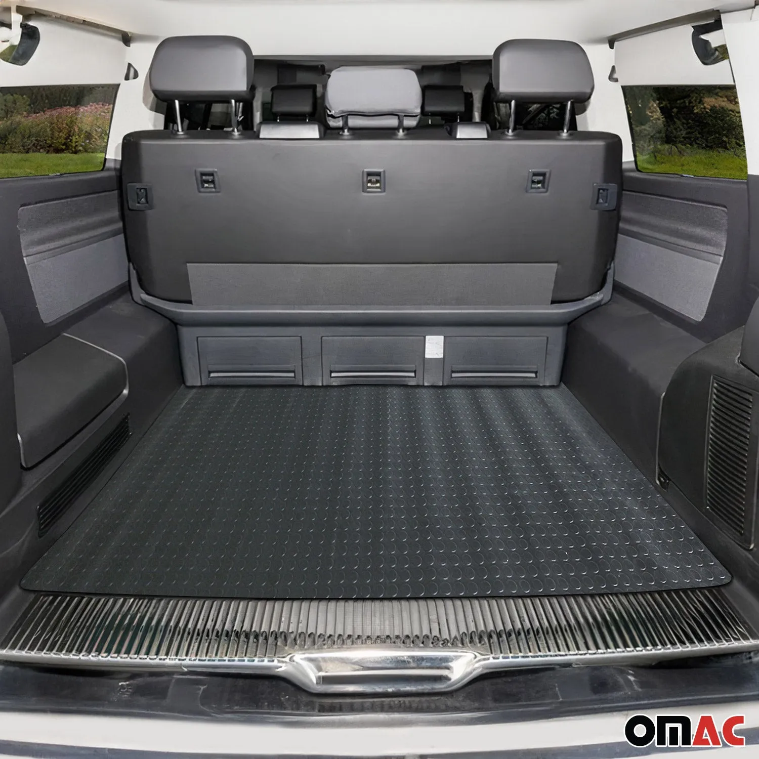 Pickup Truck Bed Liner Trunk Mat Trimmable Flooring Mat Black & Grey - Image 2
