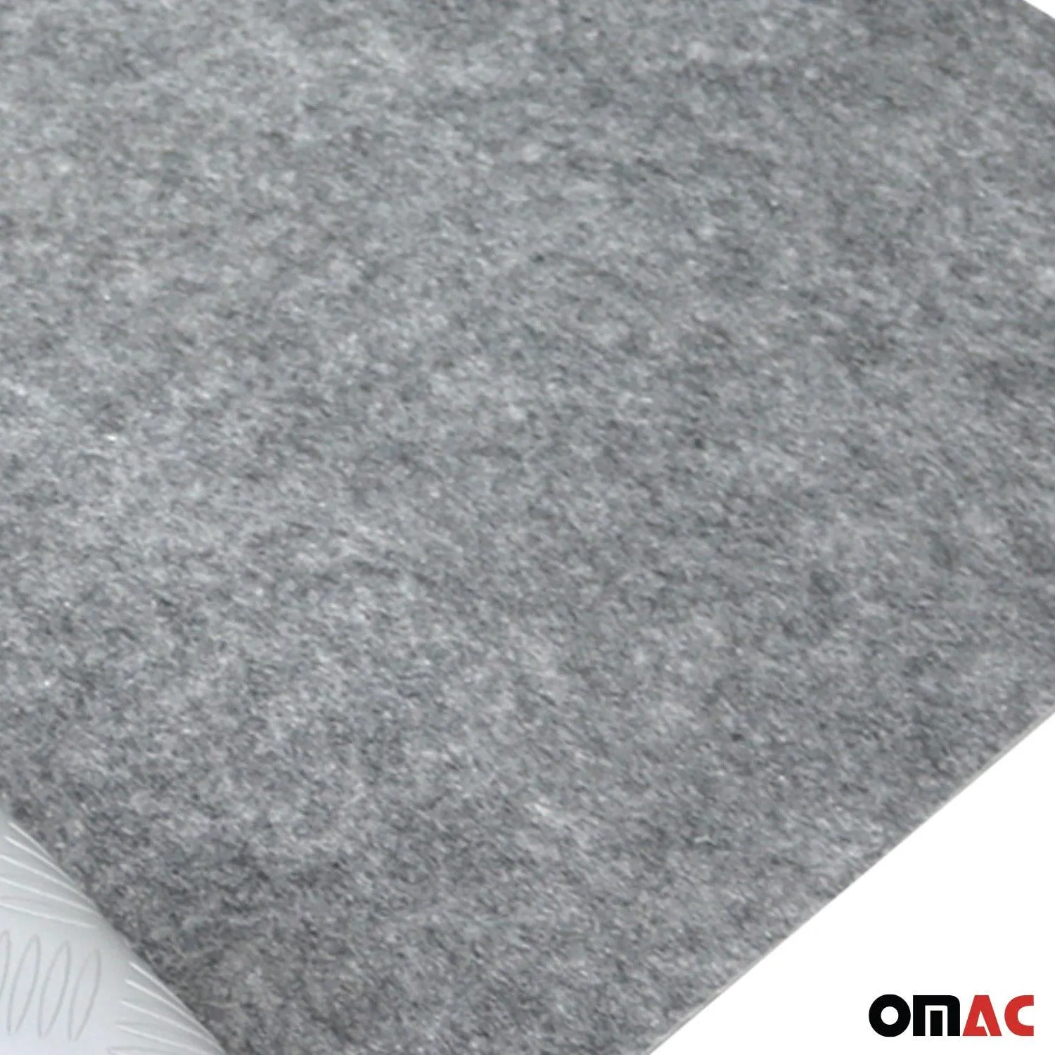 Rubber Truck Bed Liner Trunk Mat Floor Liner Alu. Look Chequered Gray 118"x79" - Image 8