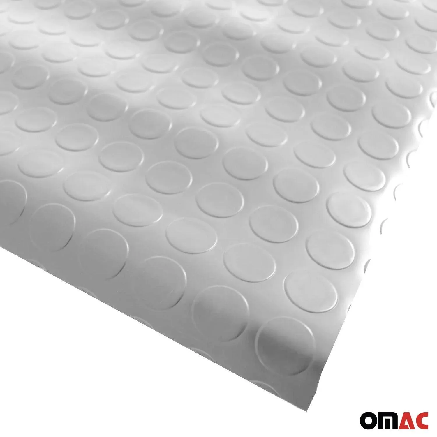 Rubber Truck Bed Liner Trunk Mat Floor Liner Alu. Look Penny Gray 118"x79" - Image 7