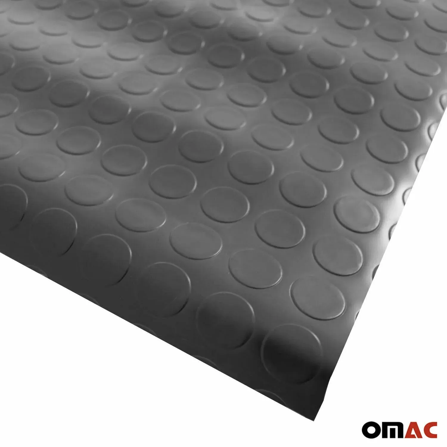 Rubber Truck Bed Liner Trunk Mat Flooring Mat Black & Grey Aluminium Look - Image 4