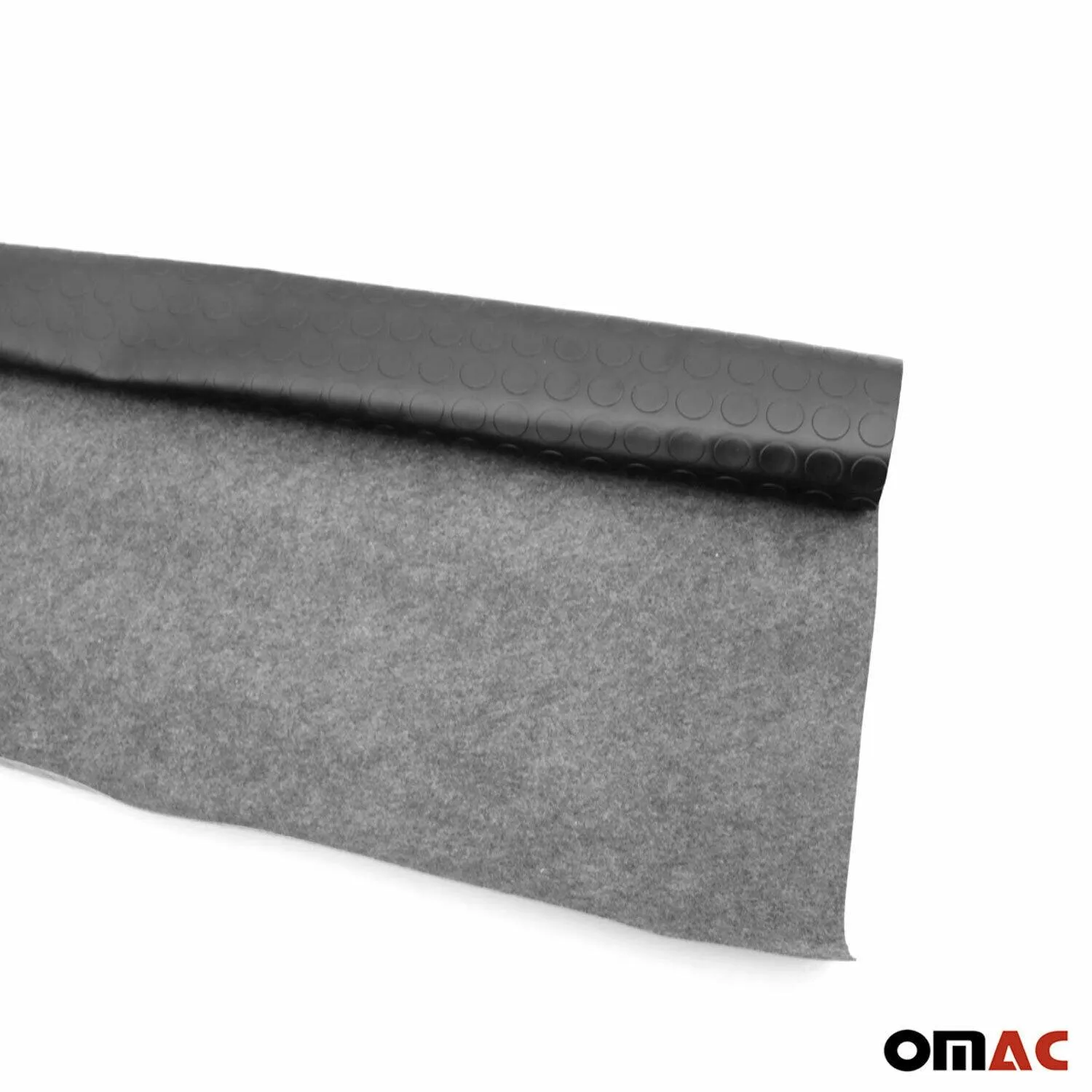 Rubber Truck Bed Liner Trunk Mat Flooring Mat Black & Grey Aluminium Look - Image 5