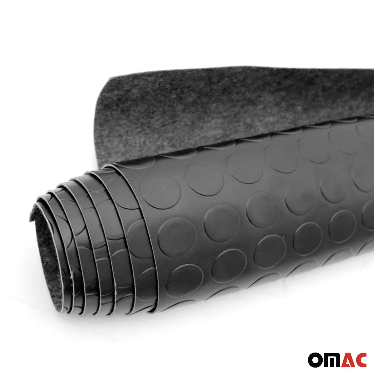 Rubber Truck Bed Liner Trunk Mat Flooring Mat 118x79 inch Peny Style Black - Image 8