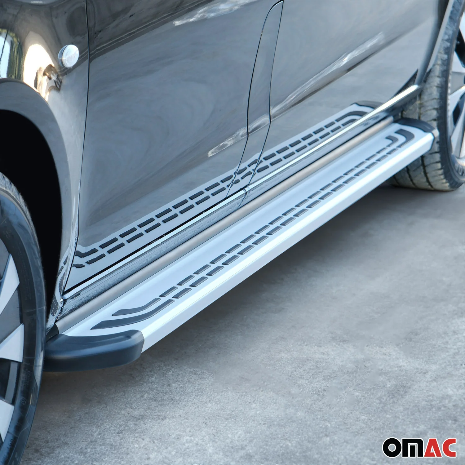 2009-2017 VW Tiguan Running Boards Side Steps Silver - Image 11