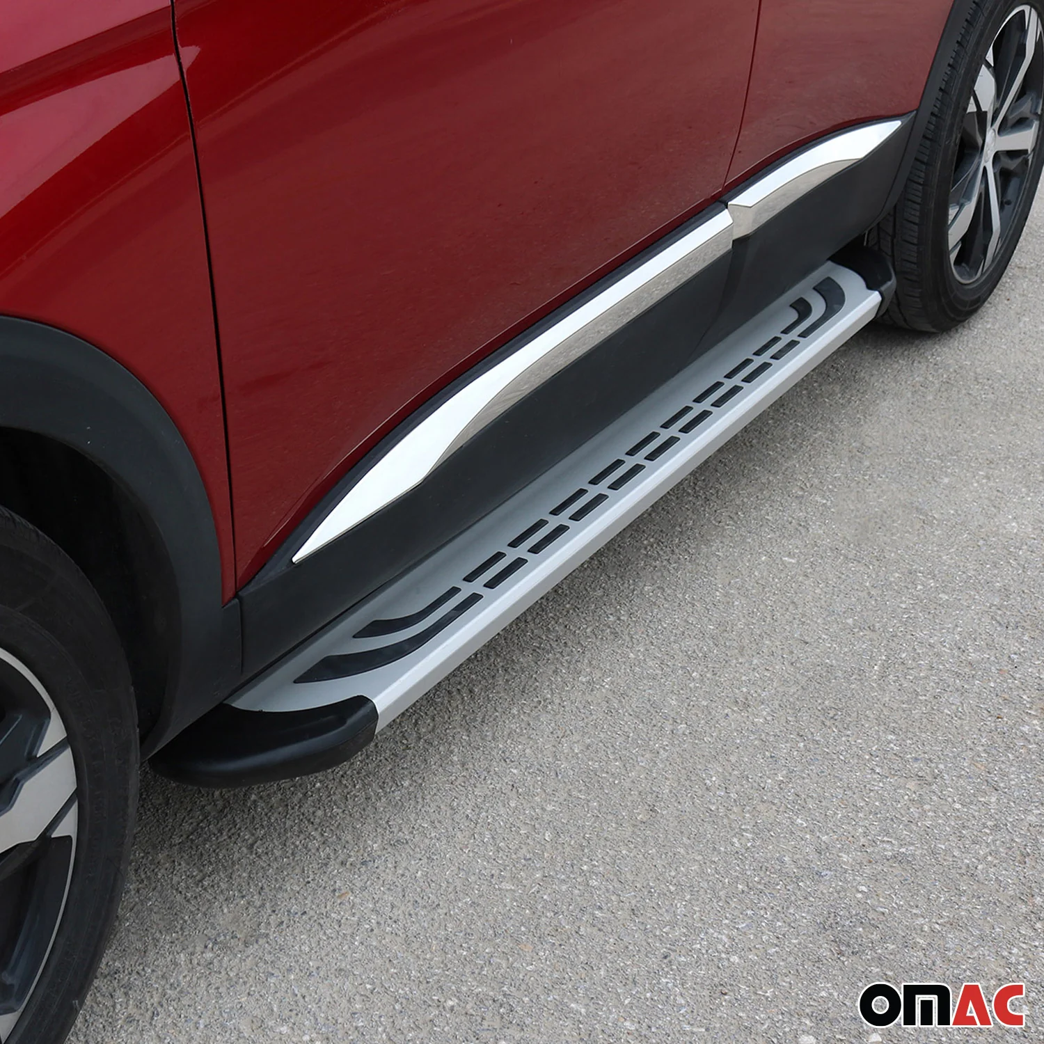2009-2017 VW Tiguan Running Boards Side Steps Silver - Image 9