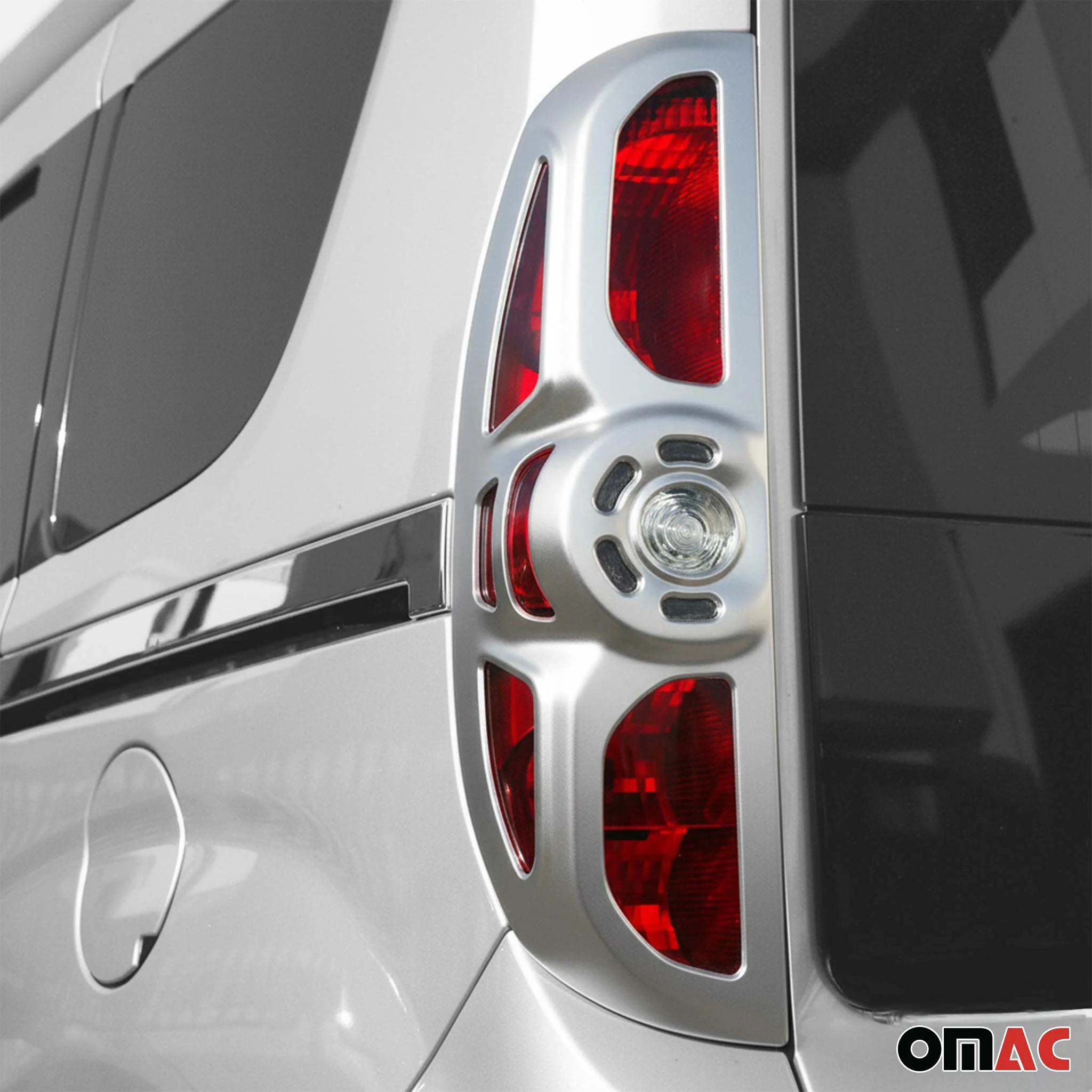 2014-2019 RAM ProMaster City Trunk Tail Light Trim Frame Chrome Silver 2Pcs - Image 3