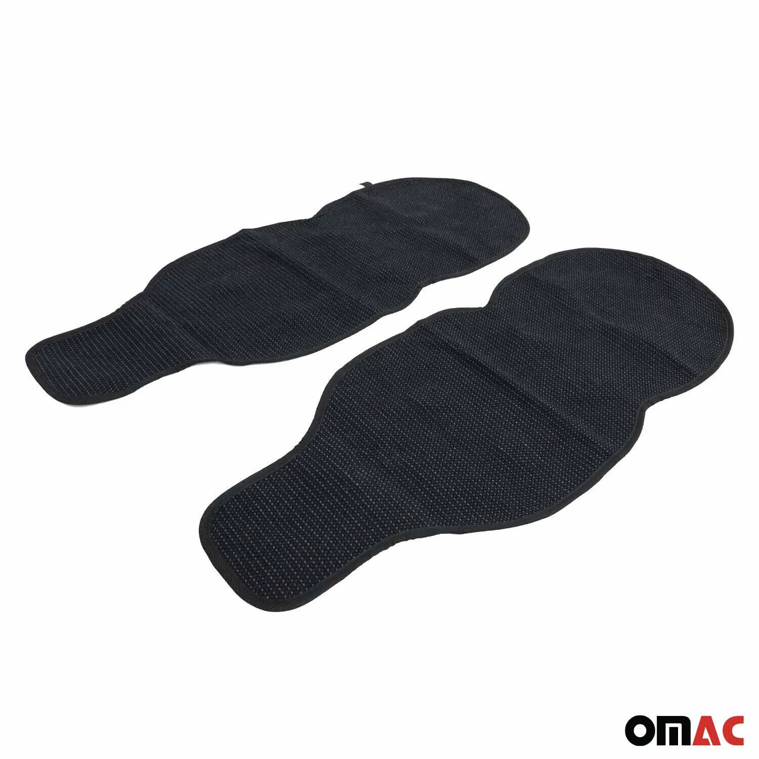 Mazda Antiperspirant Front Seat Cover Pads Black Grey 2 Pcs - Image 5