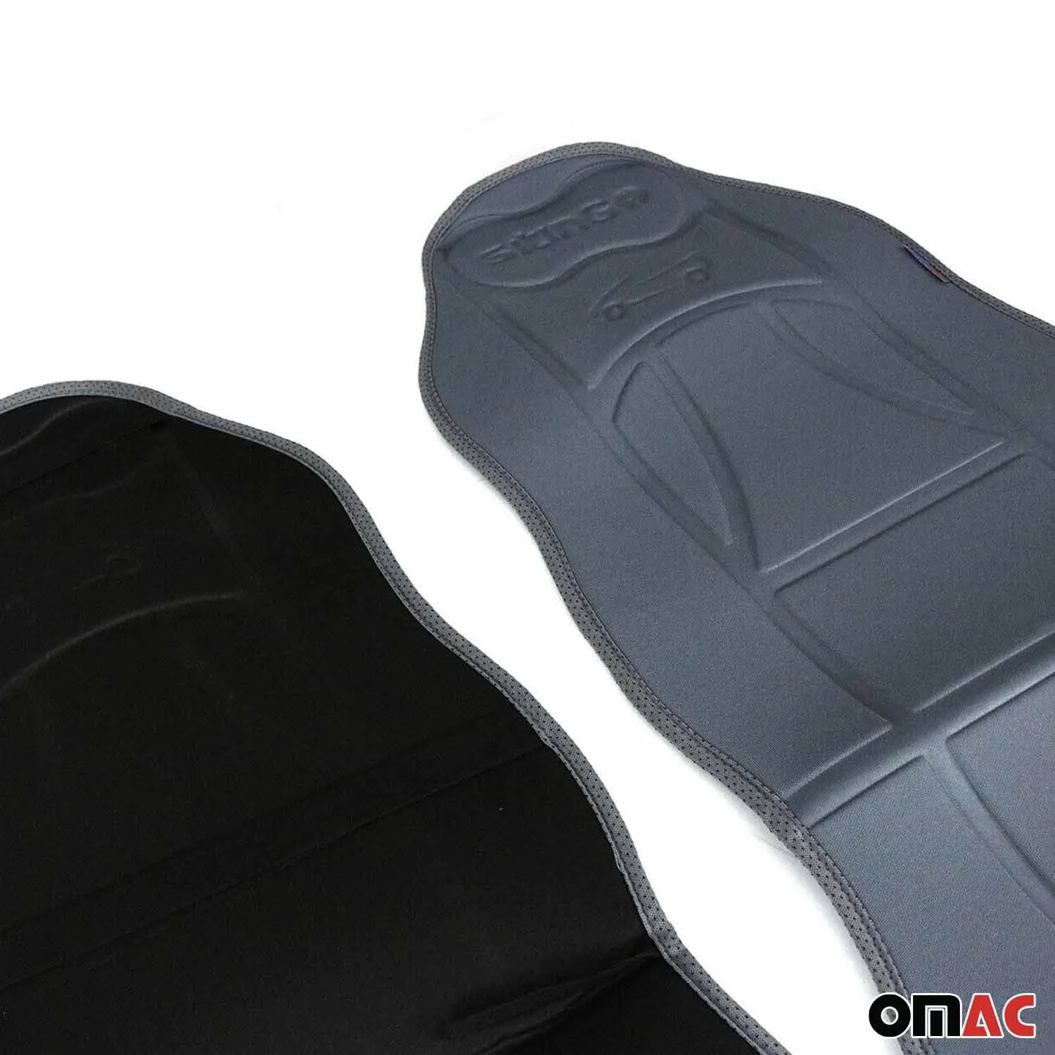 Land Rover Car Seat Protector Cushion Cover Mat Pad Gray Gray 2 Pcs - Image 4
