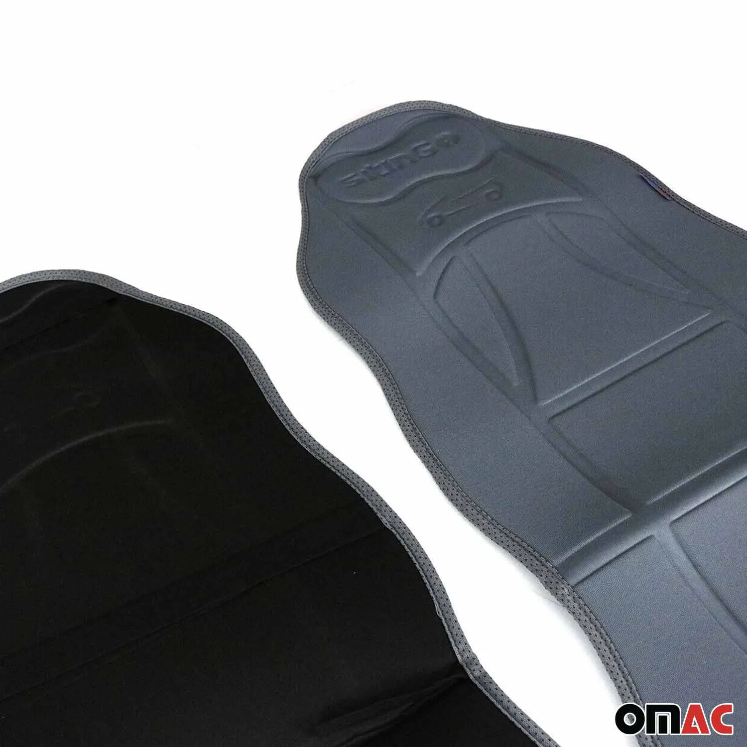 Mazda Car Seat Protector Cushion Cover Mat Pad Gray Gray 2 Pcs - Image 4