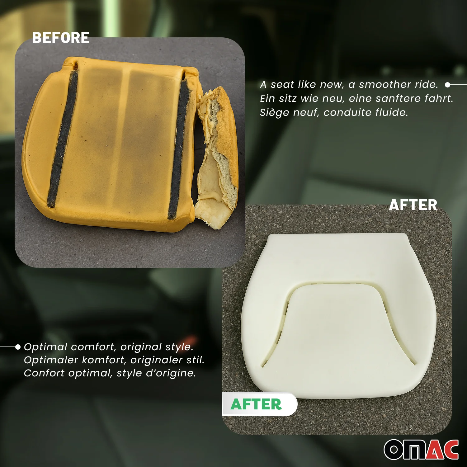 2014-2026 RAM ProMaster 1500/2500/3500 Seat Cushion Foam Pad Driver Bottom - Image 3