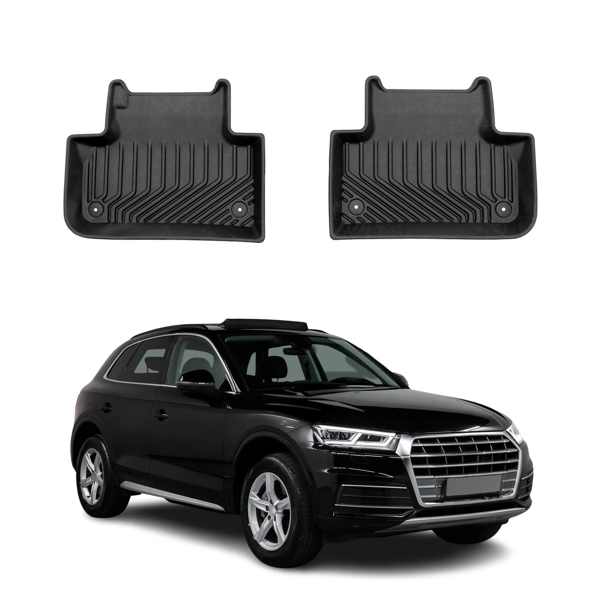 2018-2025 Audi Q5 SQ5 2.gen Premium Floor Mats Liners Second Row Rear