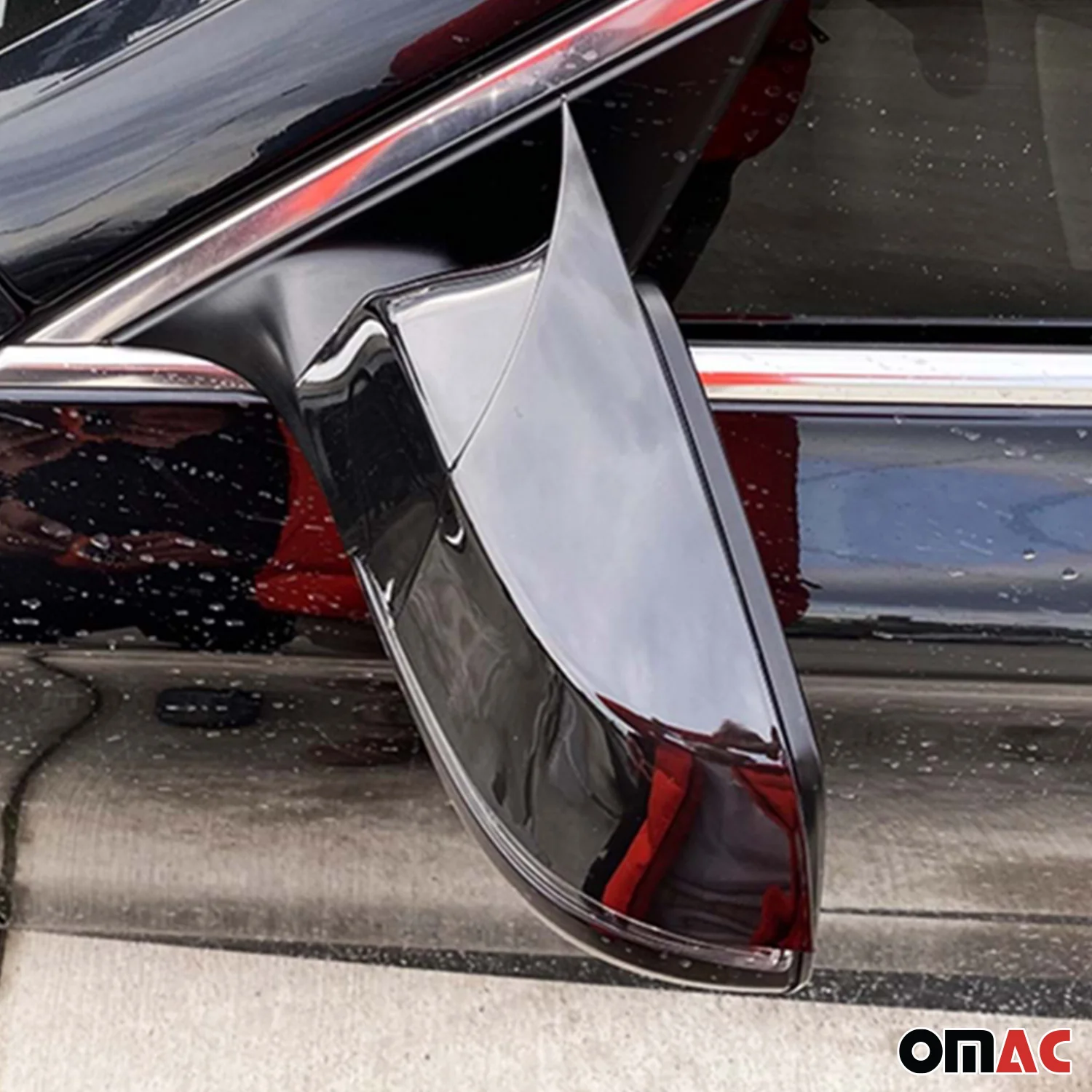 2014-2018 BMW 5 Series F10 F11 F18 2014-2018 FL Side Mirror Cover ABS Black Gloss 2Pcs - Image 5