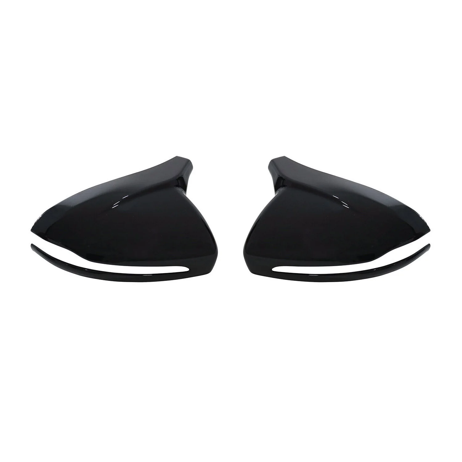 Mercedes W213 W205 AMG GT C190 GLA GLB GLC Mirror Cover Caps Gloss Black - Image 6