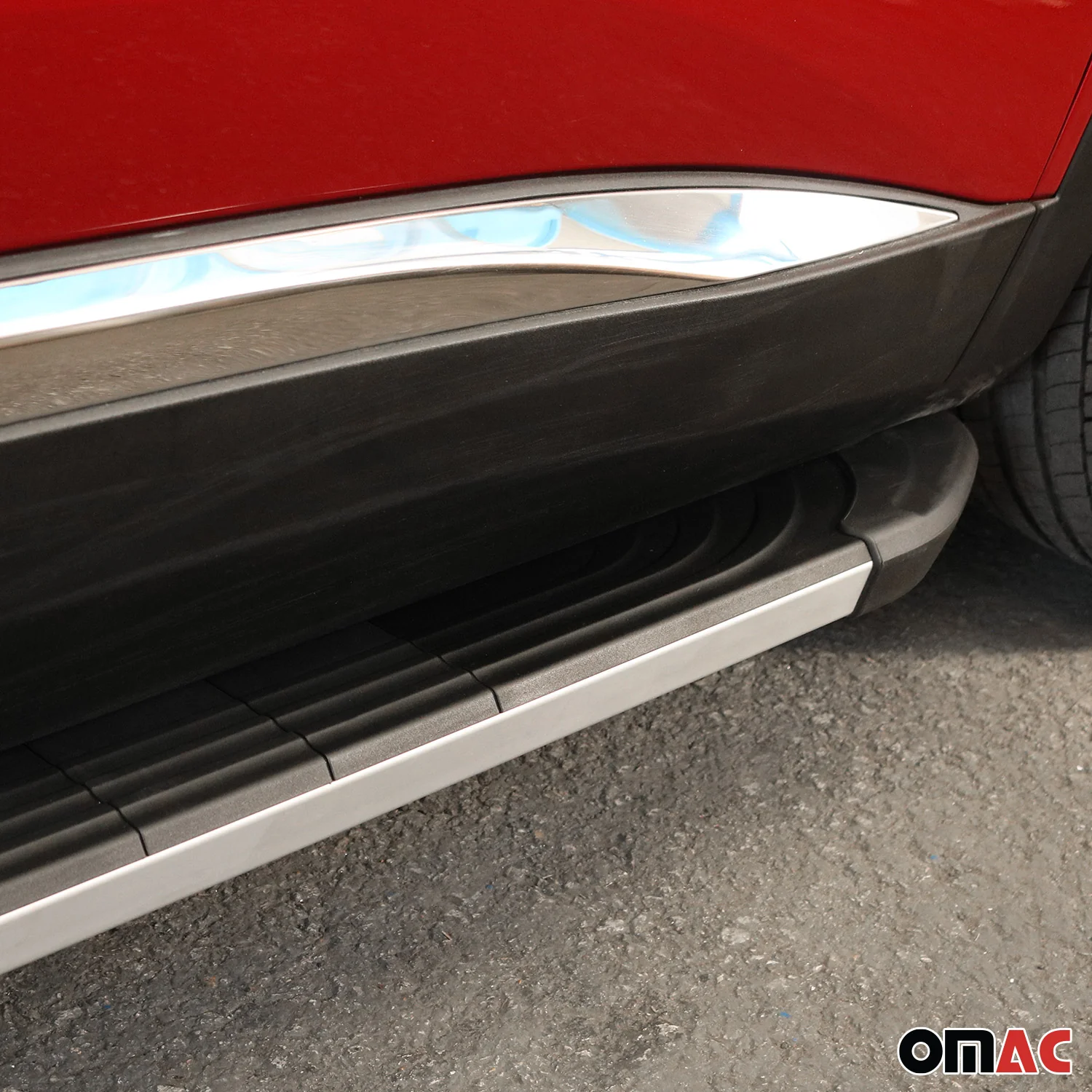 2011-2017 BMW X3 F25 Running Boards Side Steps Silver & Black - Image 9