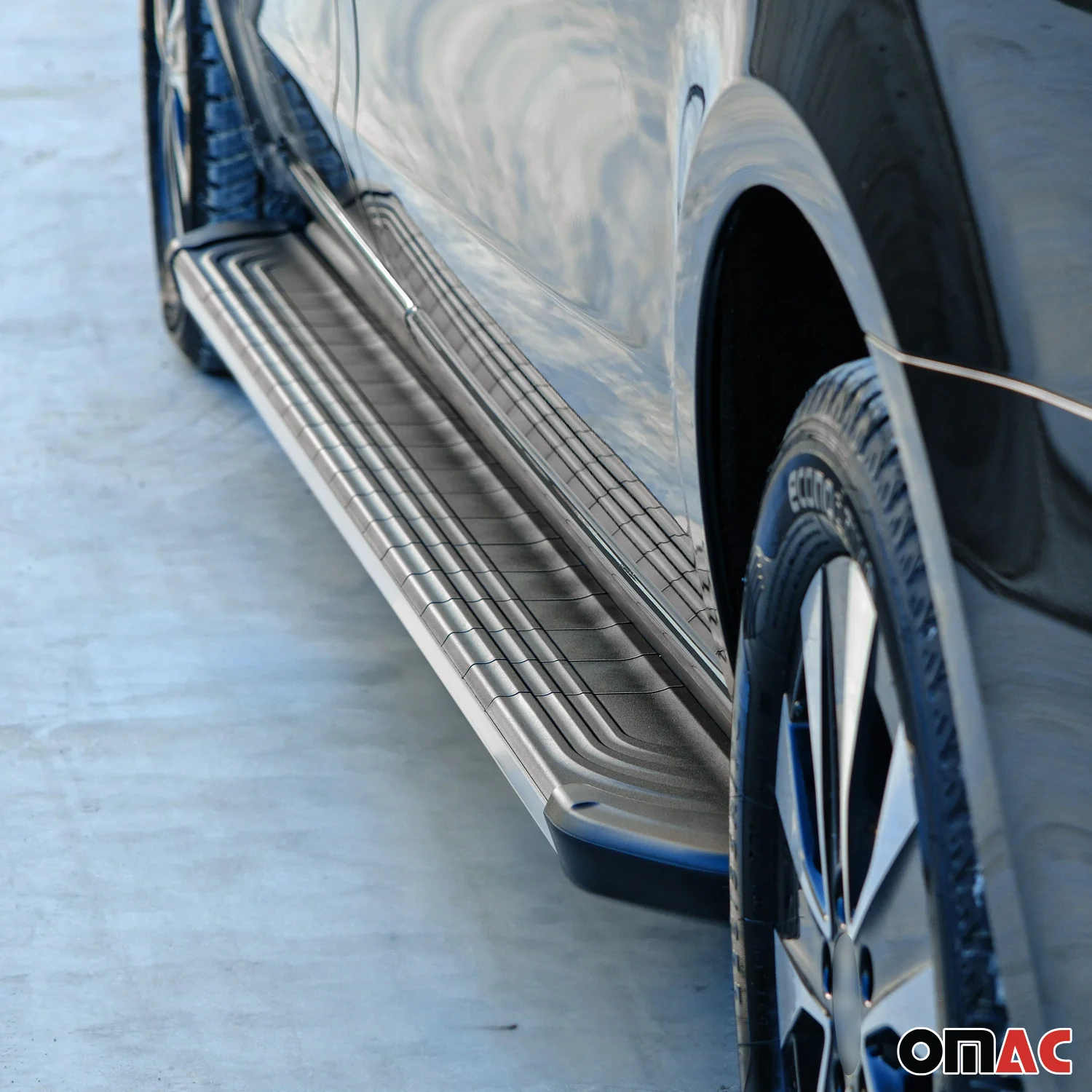 2013-2016 Mazda CX-5 Running Boards Side Steps Silver & Black - Image 11