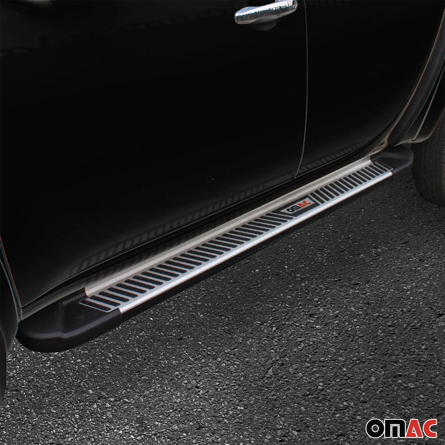 2016-2021 Mazda CX-3 Running Boards Side Steps Silver & Black - Image 3
