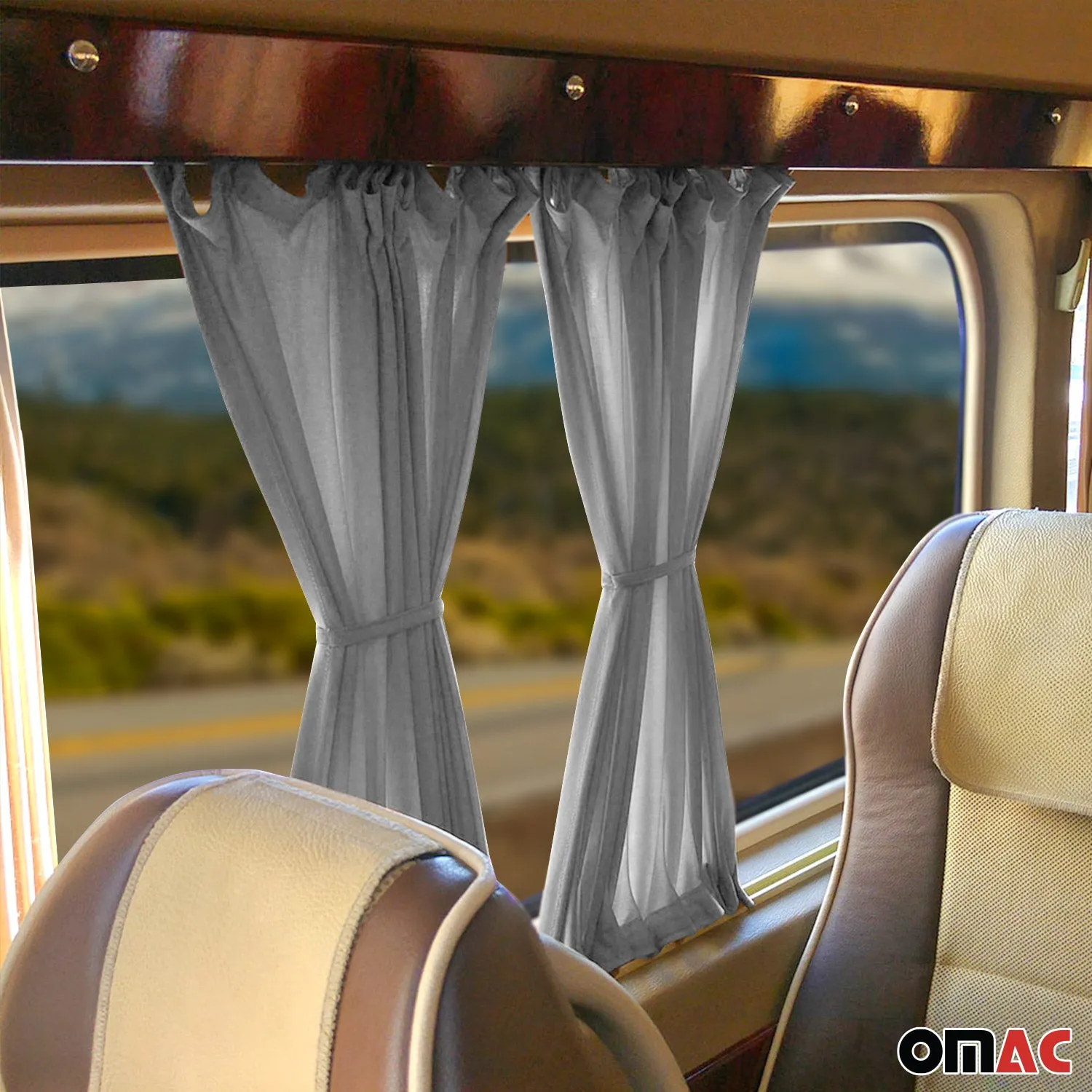 2016-2024 Mercedes Metris Side Window Curtain Sunshade UV Block Gray - Image 7