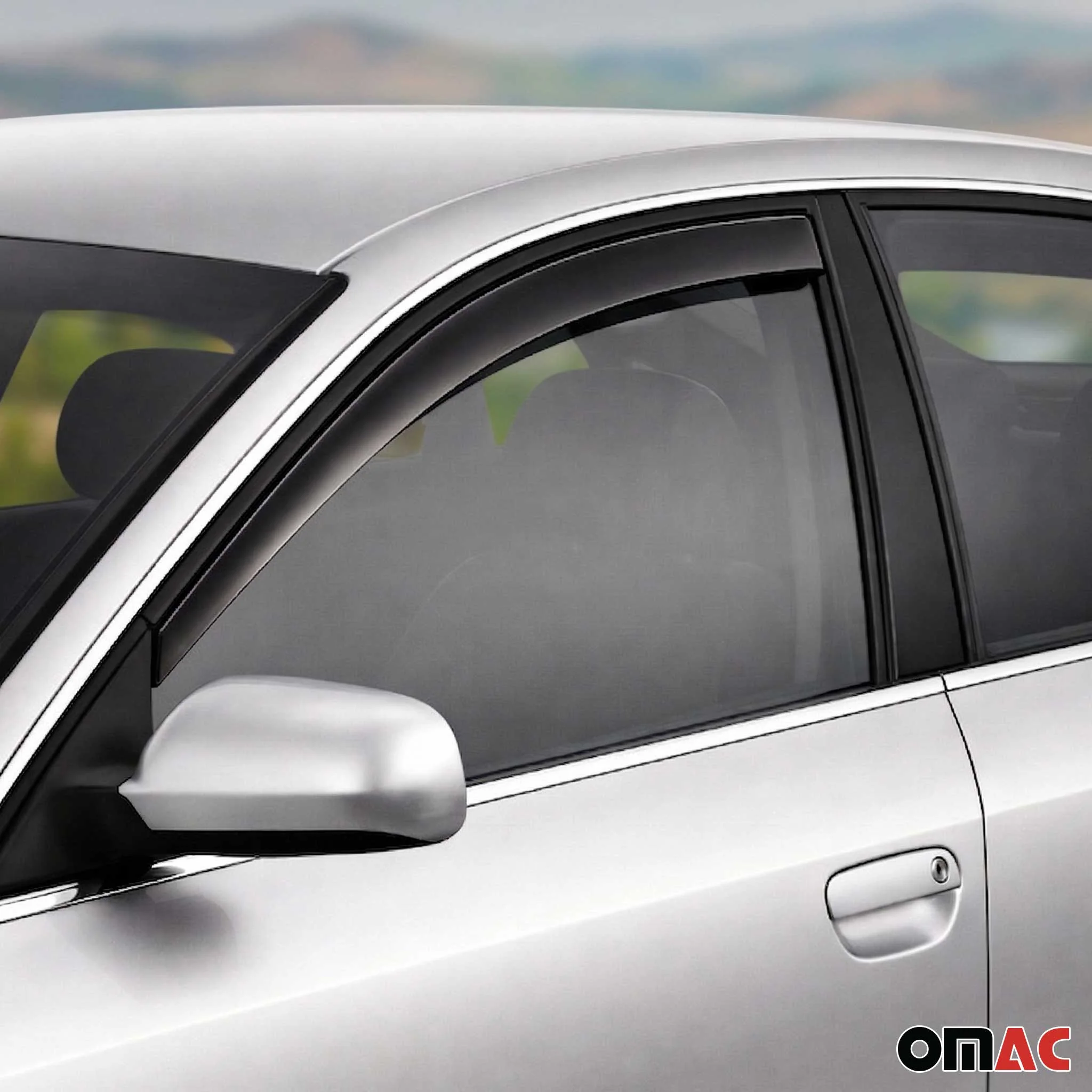 1997-2001 Audi A6 C5 All Models 4B Window Visor Vent Rain Deflector 2Pcs Smoke - Image 6