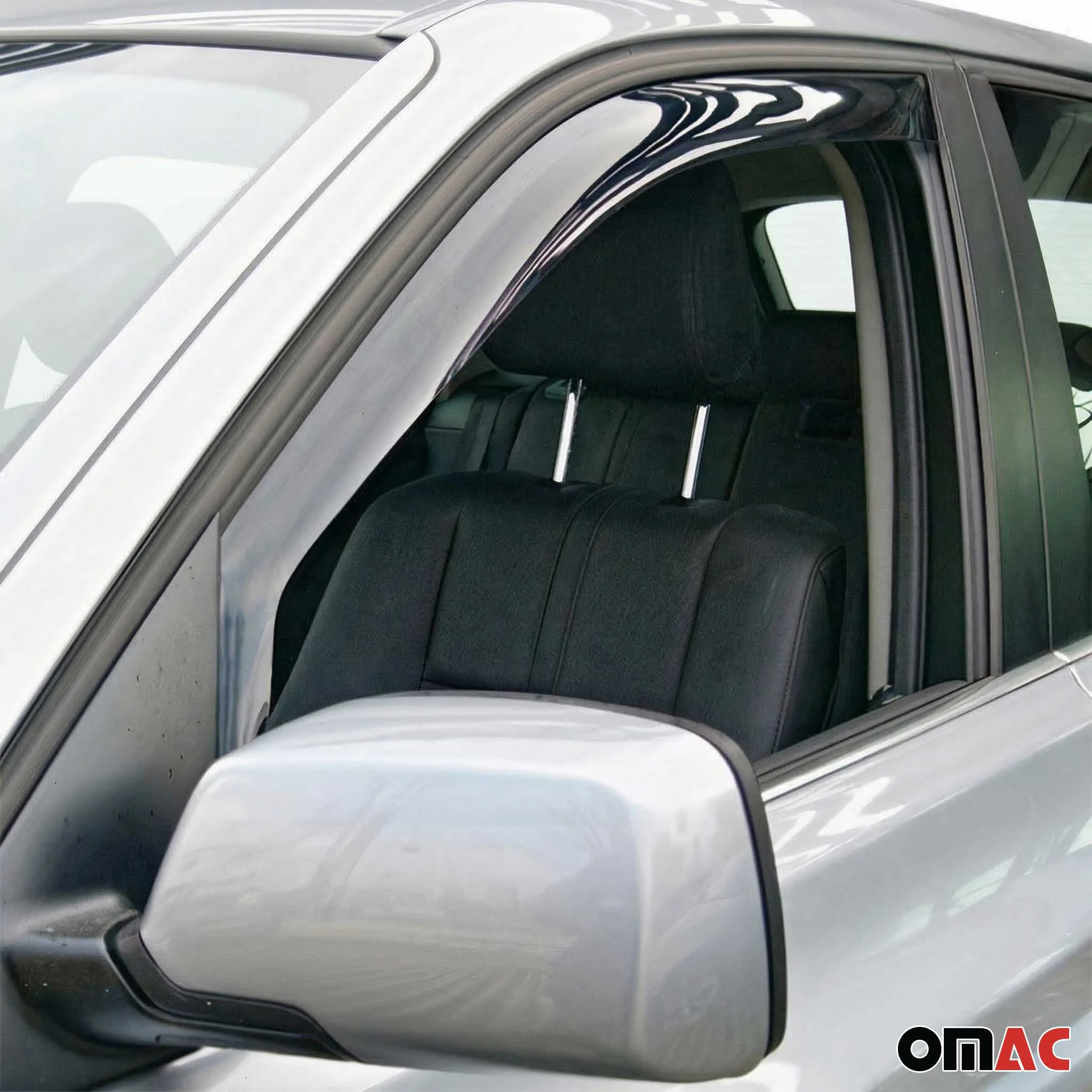 2004-2010 BMW X3 E83 Window Visor Vent Rain Deflector 2Pcs Smoke - Image 6