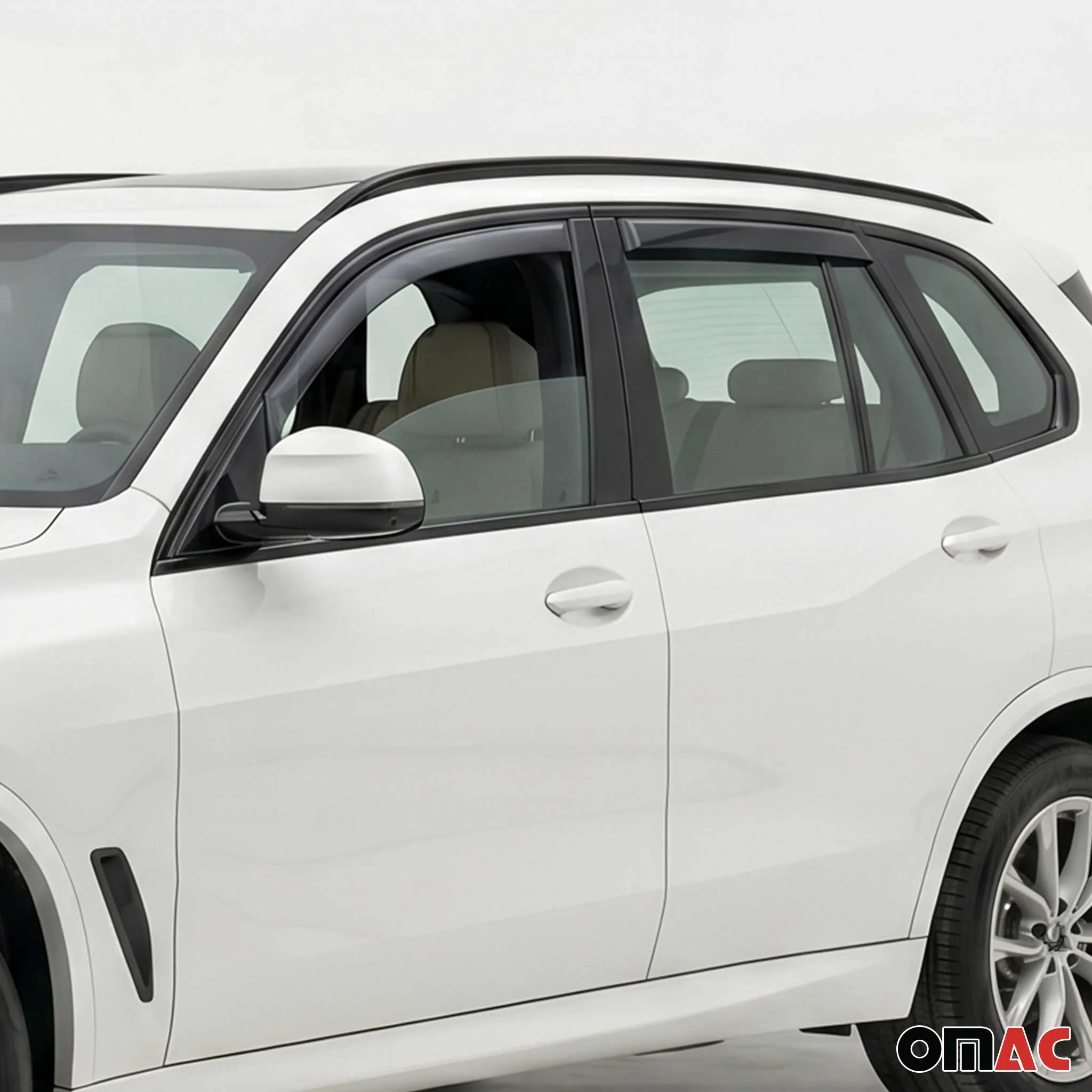 2011-2017 BMW X3 F25 Window Visor Vent Rain Deflector 4Pcs Smoke - Image 6