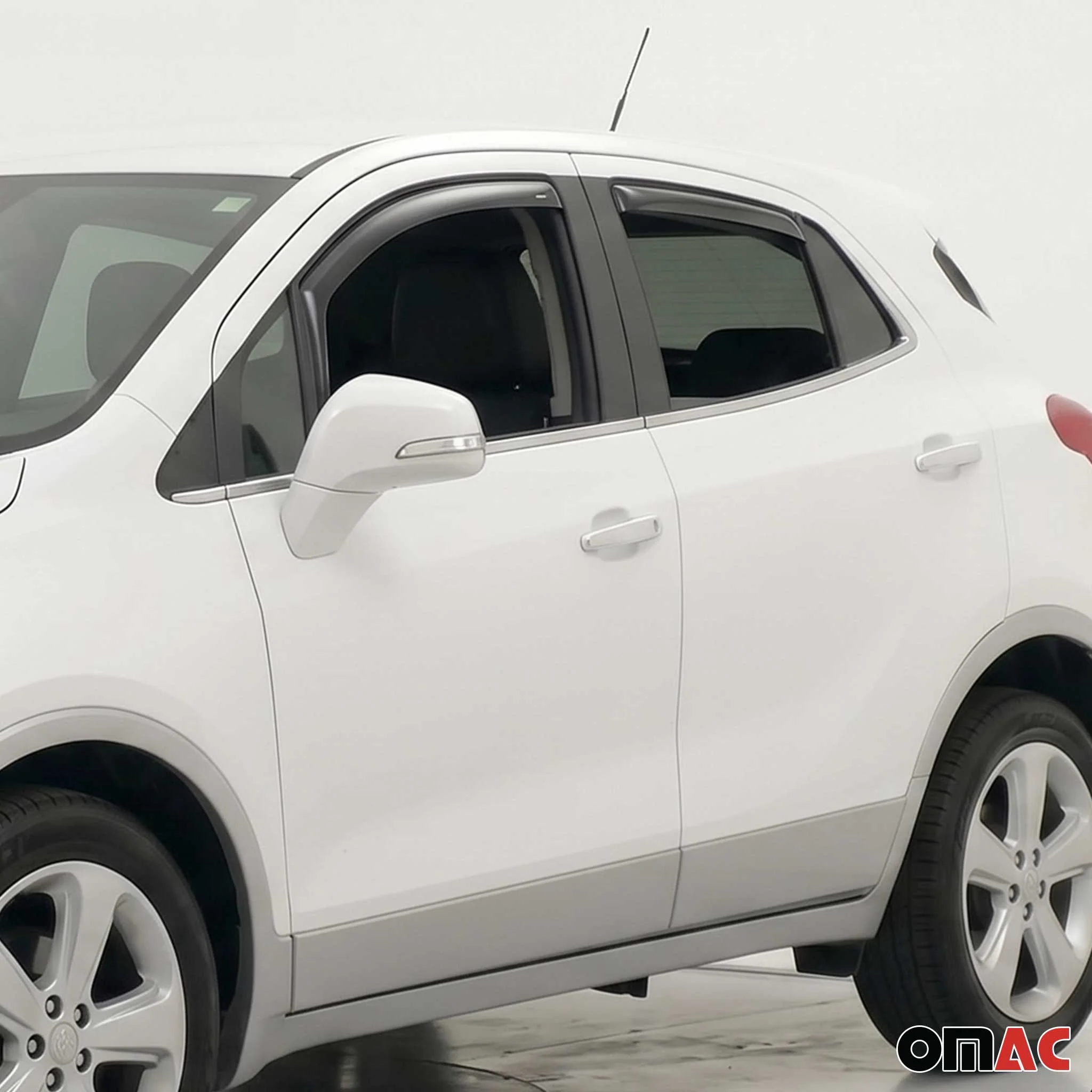 2013-2022 Buick Encore Window Visor Vent Rain Deflector 4Pcs Smoke - Image 6