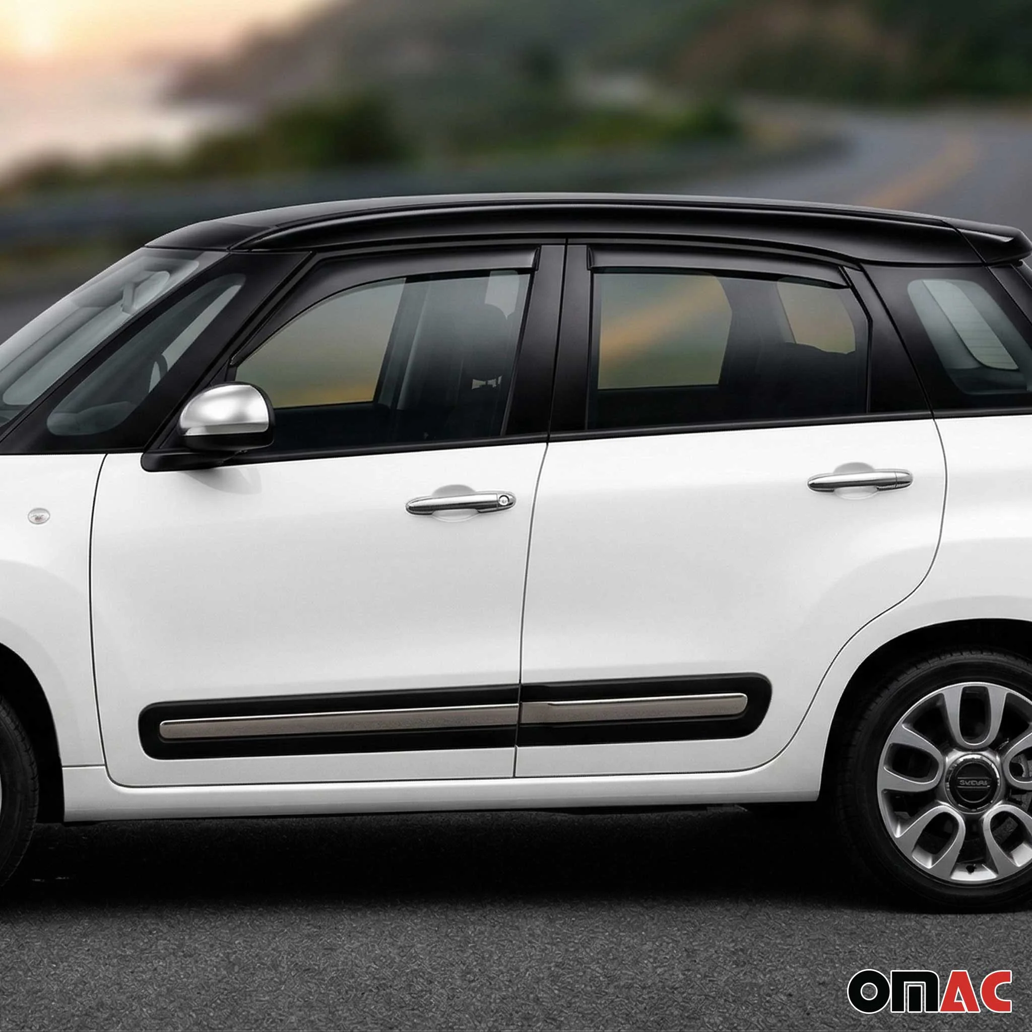 2014-2020 Fiat 500L Window Visor Vent Rain Deflector 4Pcs Smoke - Image 6