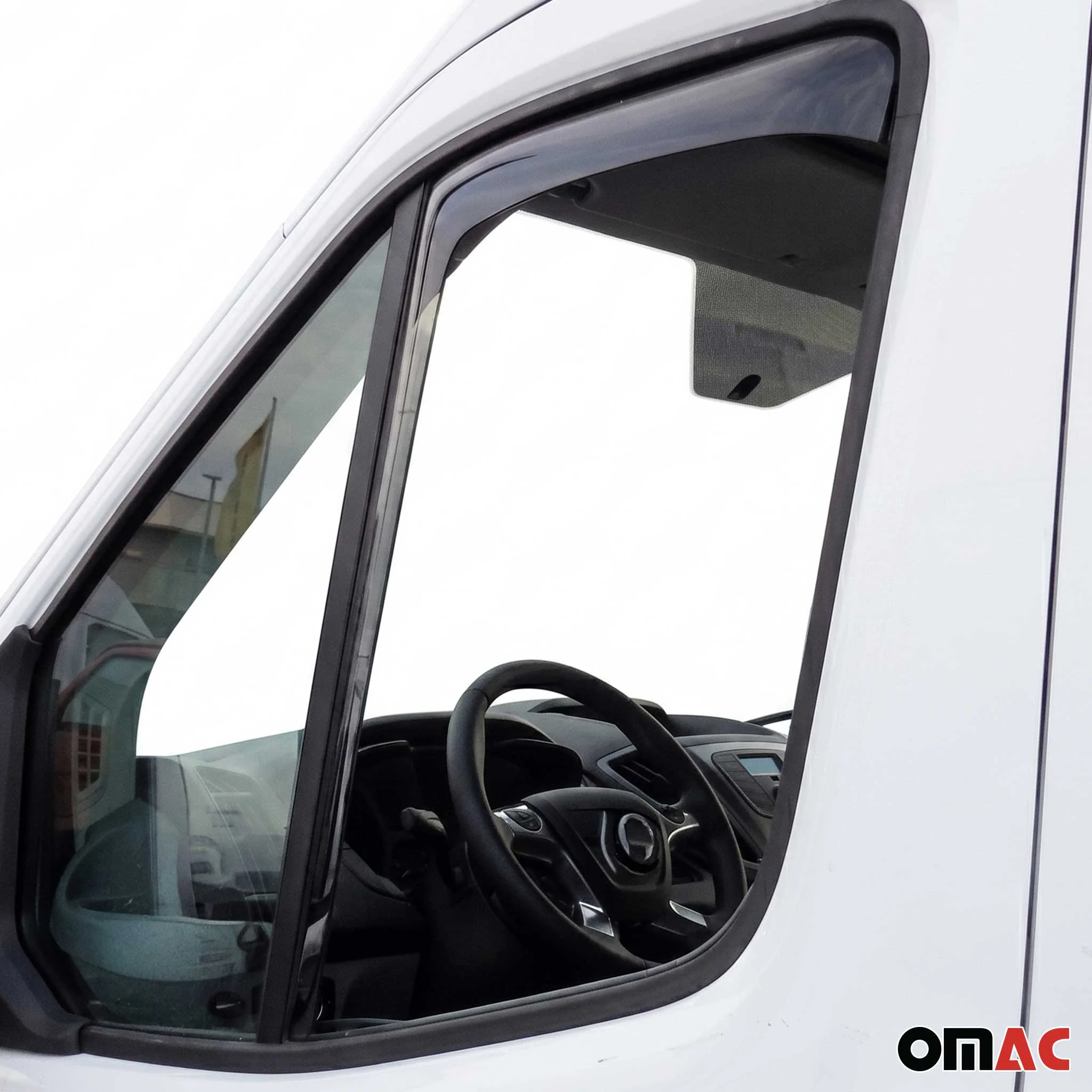 2003-2006 Dodge Sprinter Window Visor Vent Rain Deflector 2Pcs Smoke - Image 6