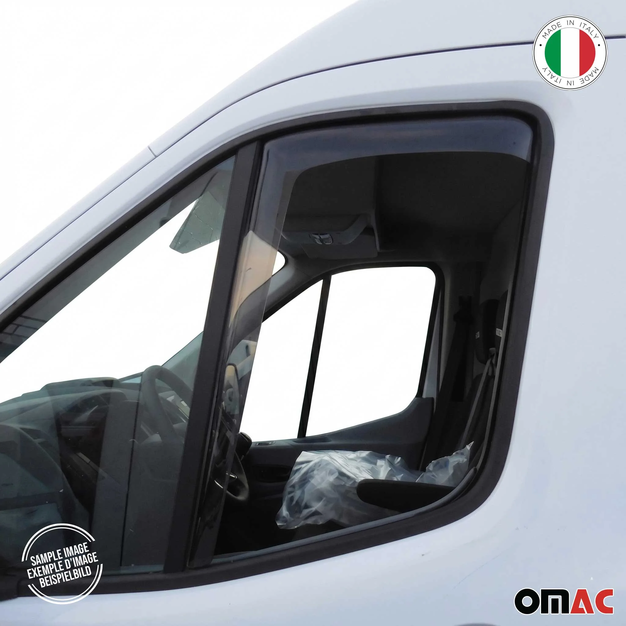 2010-2013 Ford Transit Connect Window Visor Vent Rain Deflector 2Pcs Smoke - Image 8