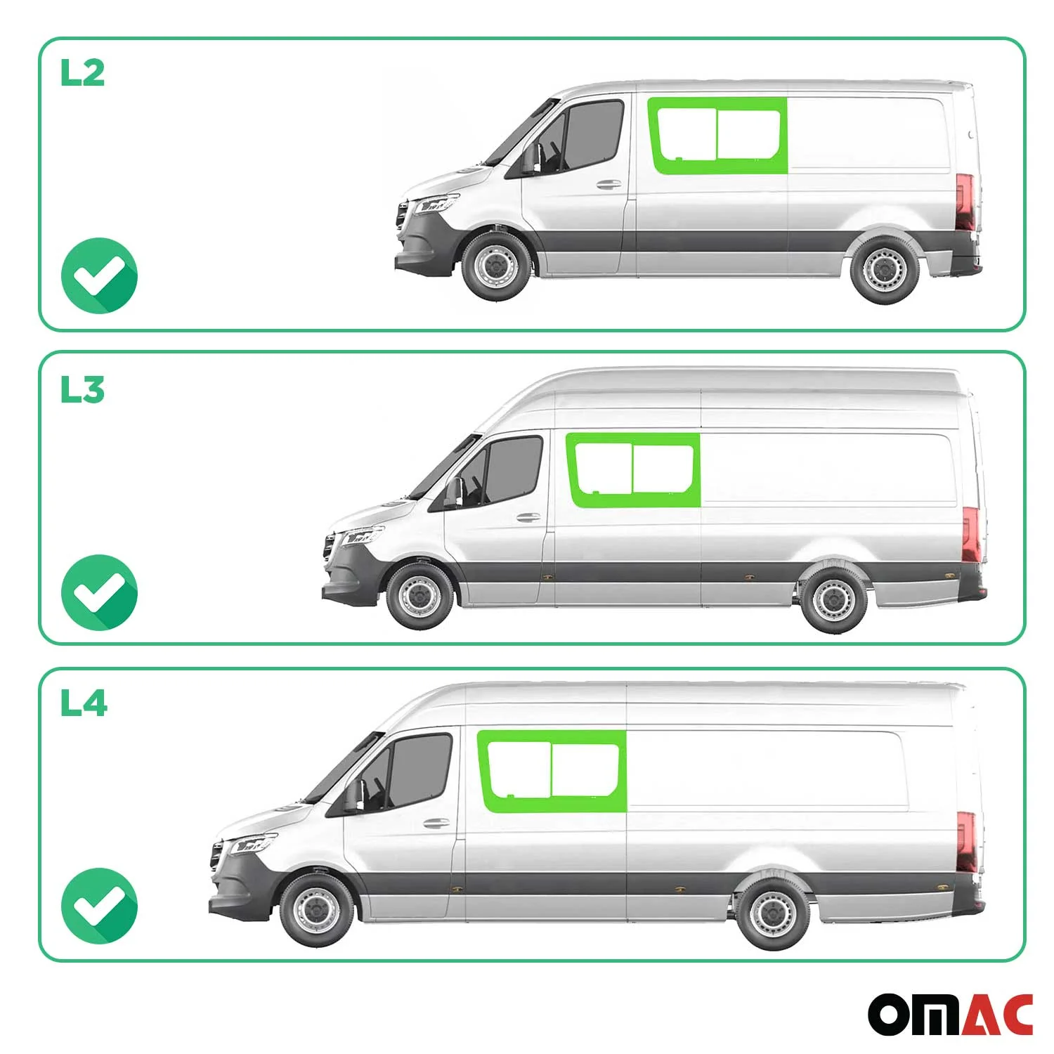 2010-2018 Mercedes Sprinter W906 Local Pickup Sliding Window Glass Front Left L2/3/4 - Image 3