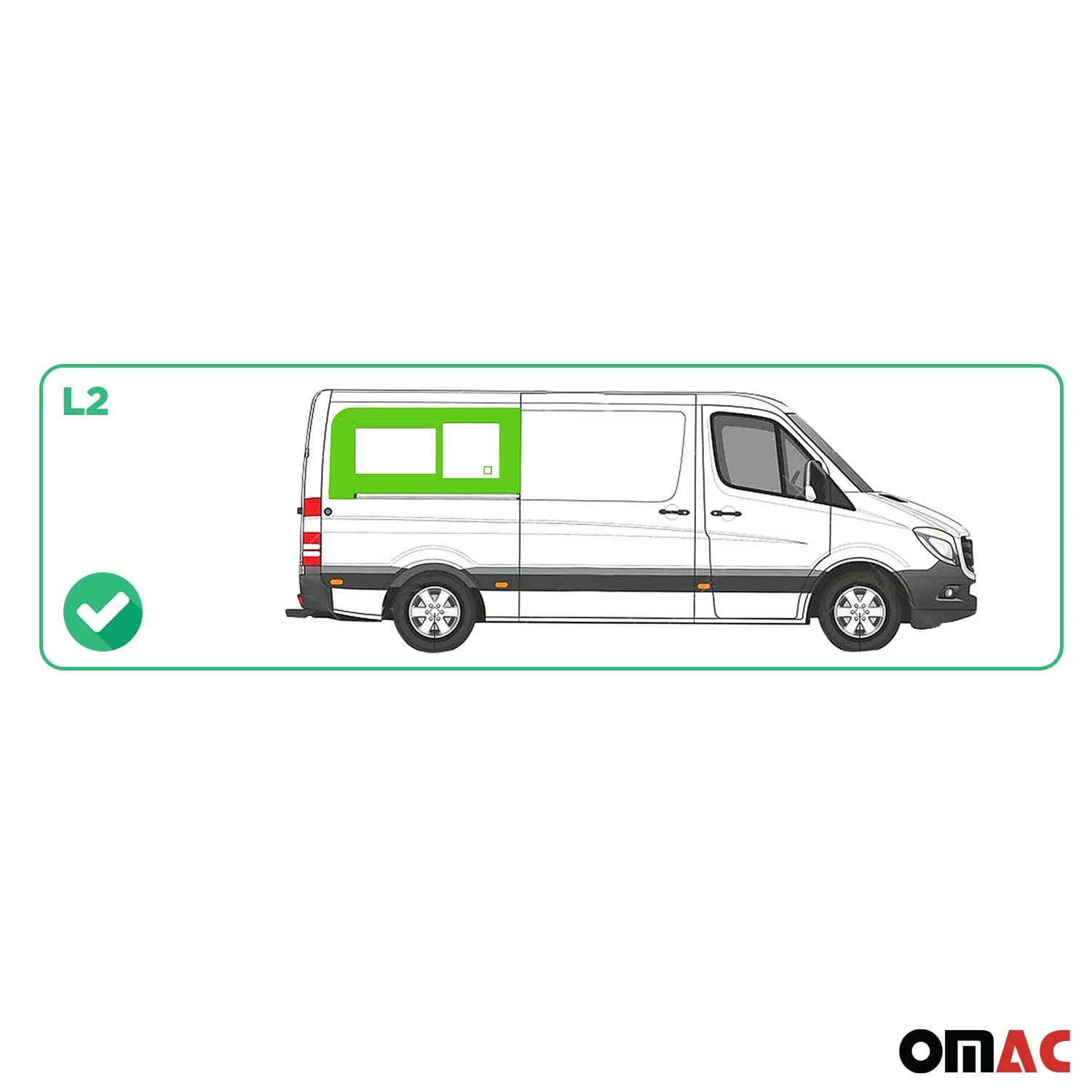 2010-2018 Mercedes Sprinter W906 Local Pickup Window Glass Rear Right Sliding L2 - Image 3