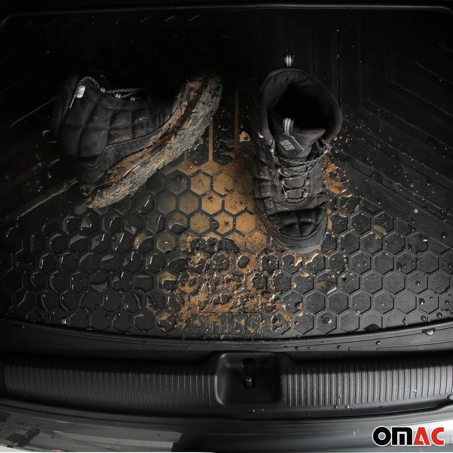 2021-2026 BMW 4 Series G22 G26 Semi-Custom fit Cargo Mats Liner All Weather Black Rubber - Image 8