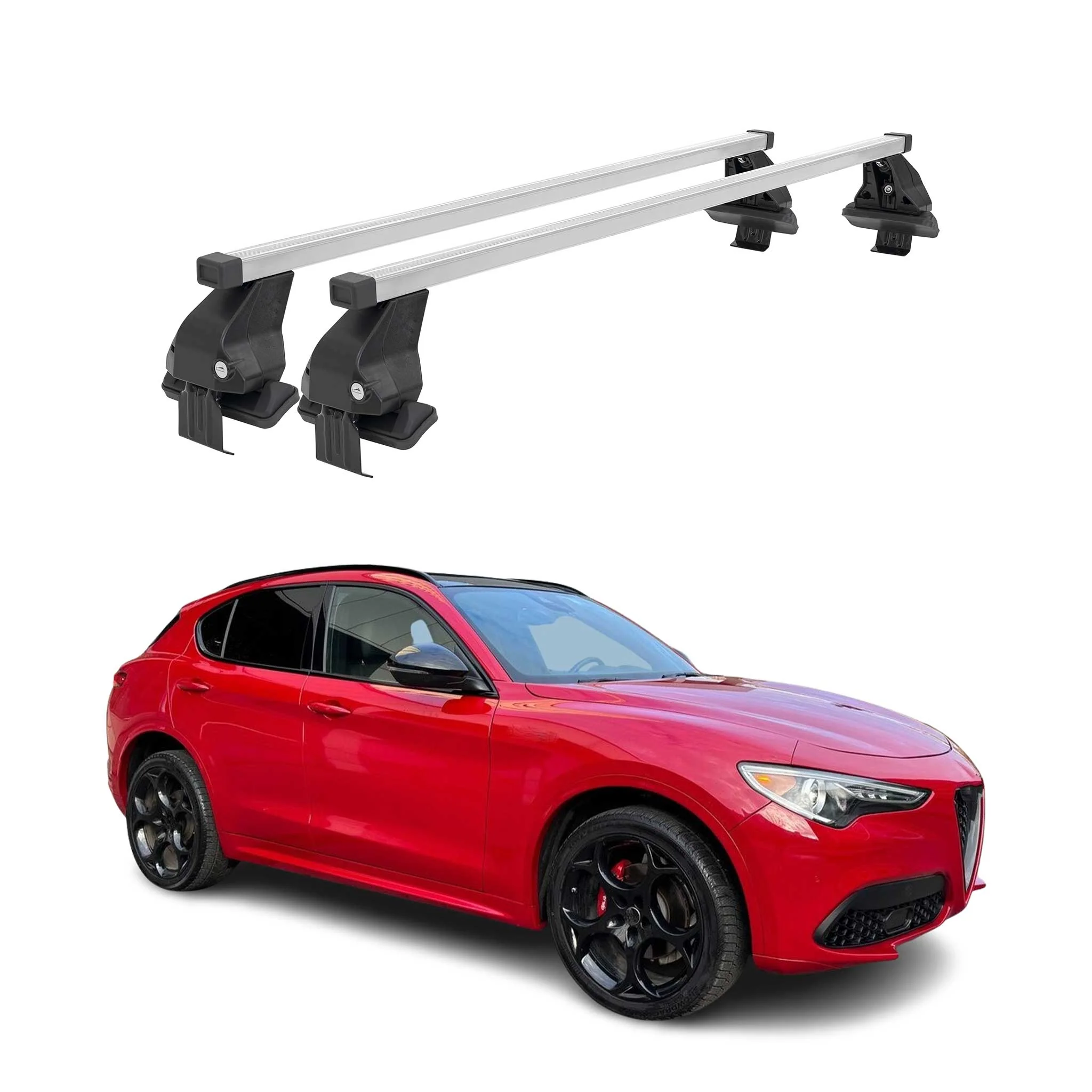 2017-2026 Alfa Romeo Stelvio Roof Rack Cross Bars Luggage Carrier 2 Pcs