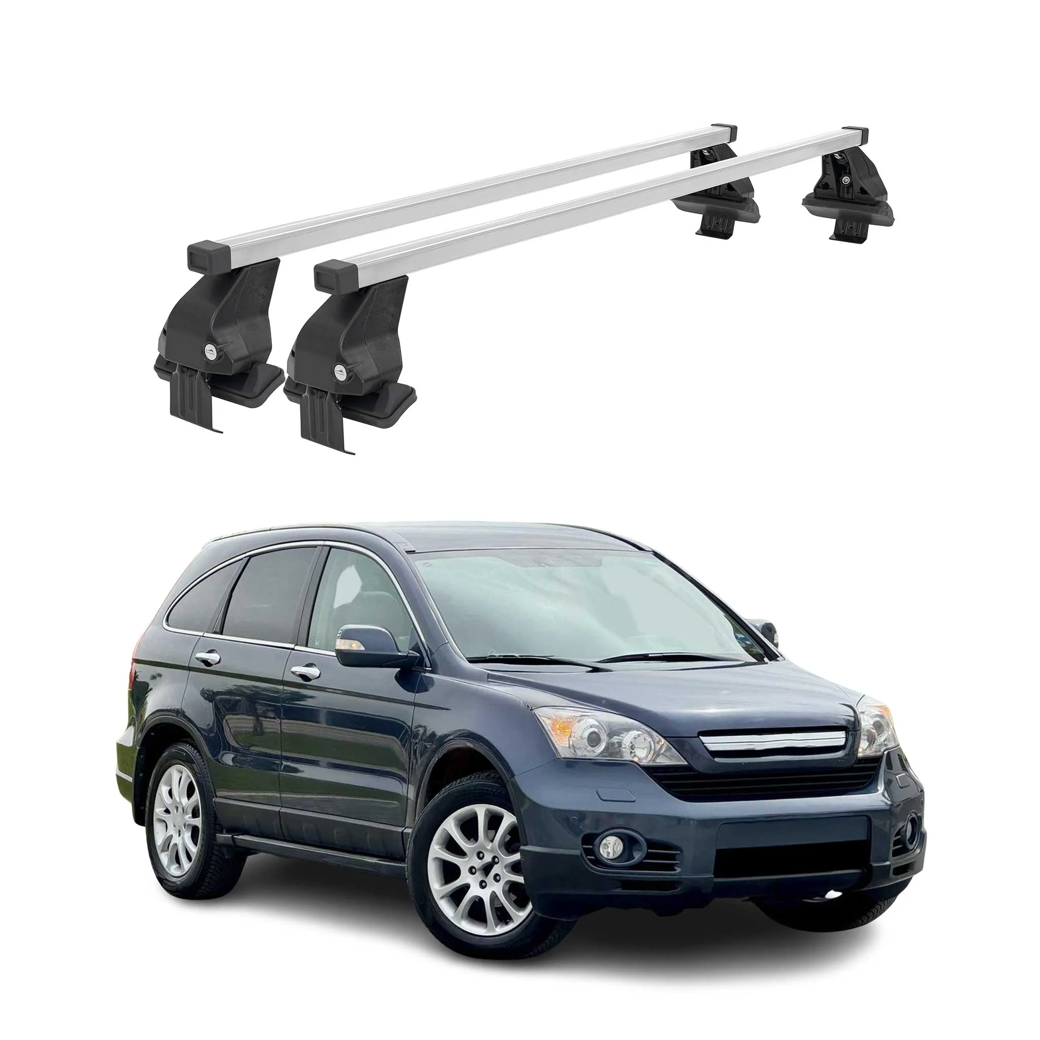 2007-2011 Honda CR-V Roof Rack Cross Bars Silver