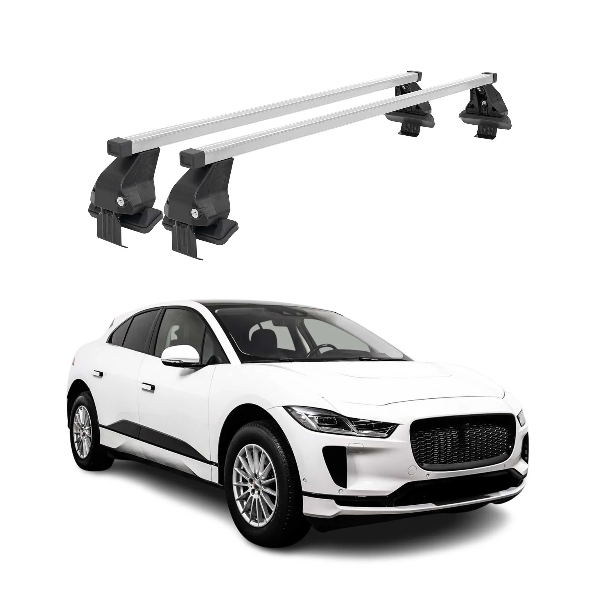 2019-2024 Jaguar I-Pace Roof Rack Cross Bars Silver