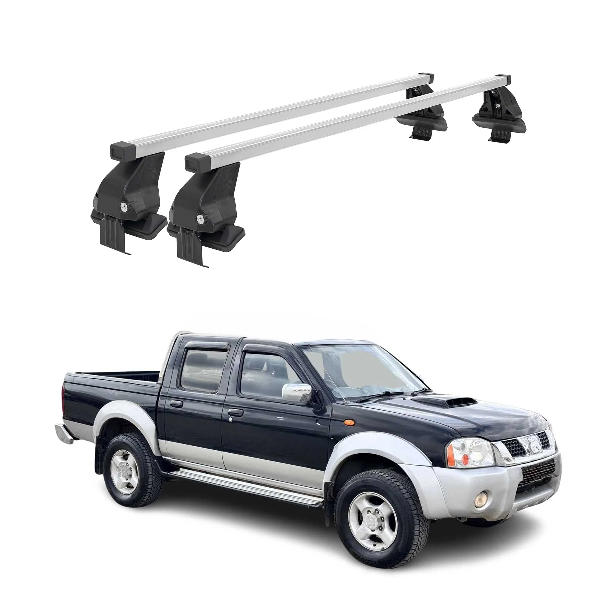 2022-2026 Nissan Frontier Roof Rack Cross Bars Silver