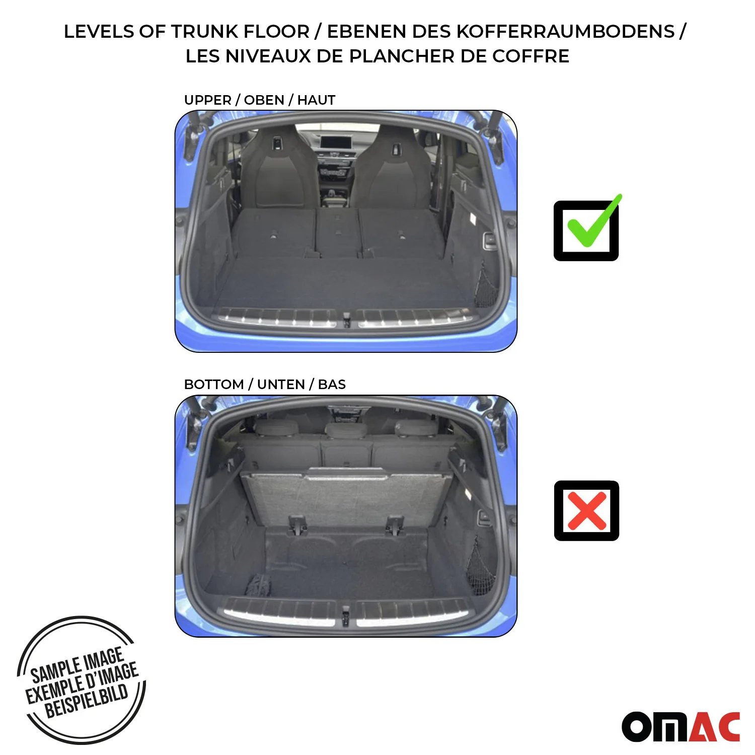 2017-2022 Kia Niro 1.gen Cargo Liner Trunk Mat All Weather Black - Image 3
