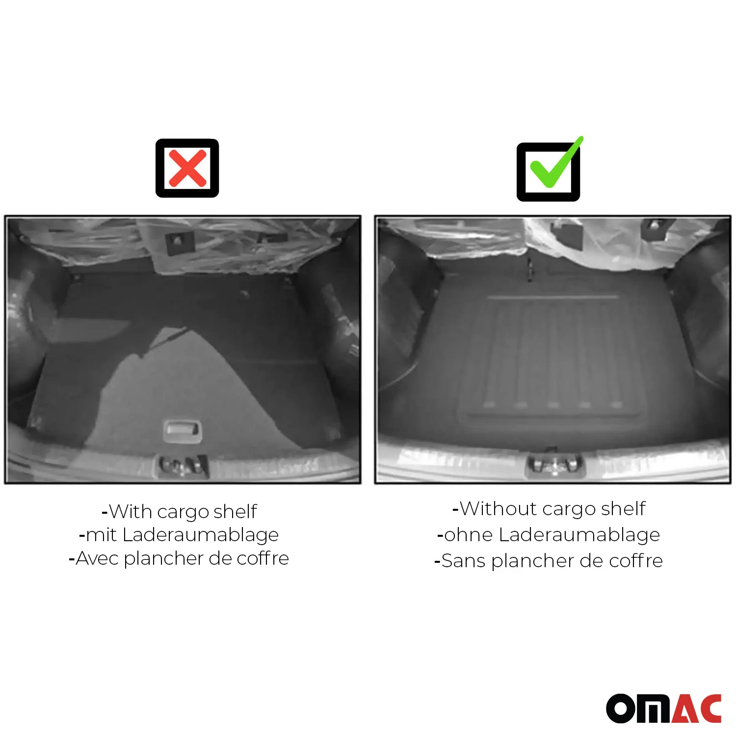 2017-2022 Kia Niro 1.gen Cargo Liner Trunk Mat All Weather Black - Image 4