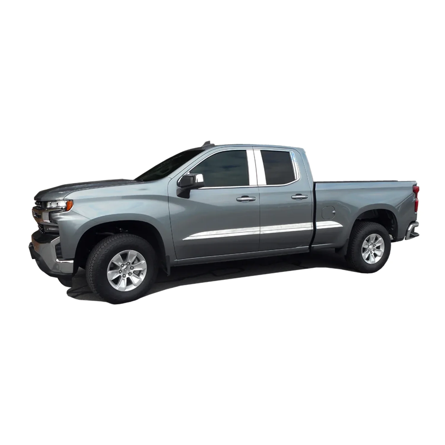 2019-2025 Chevrolet Silverado Stainless Door Handle Trim 8Pc