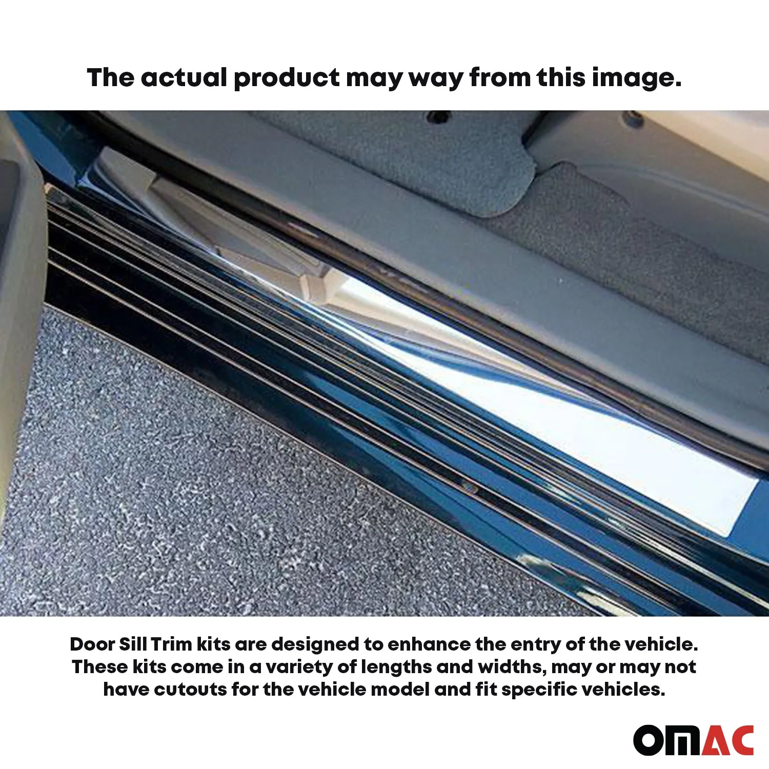 1999-2002 Chevrolet Silverado Stainless Door Sill Trim 2Pc - Image 2