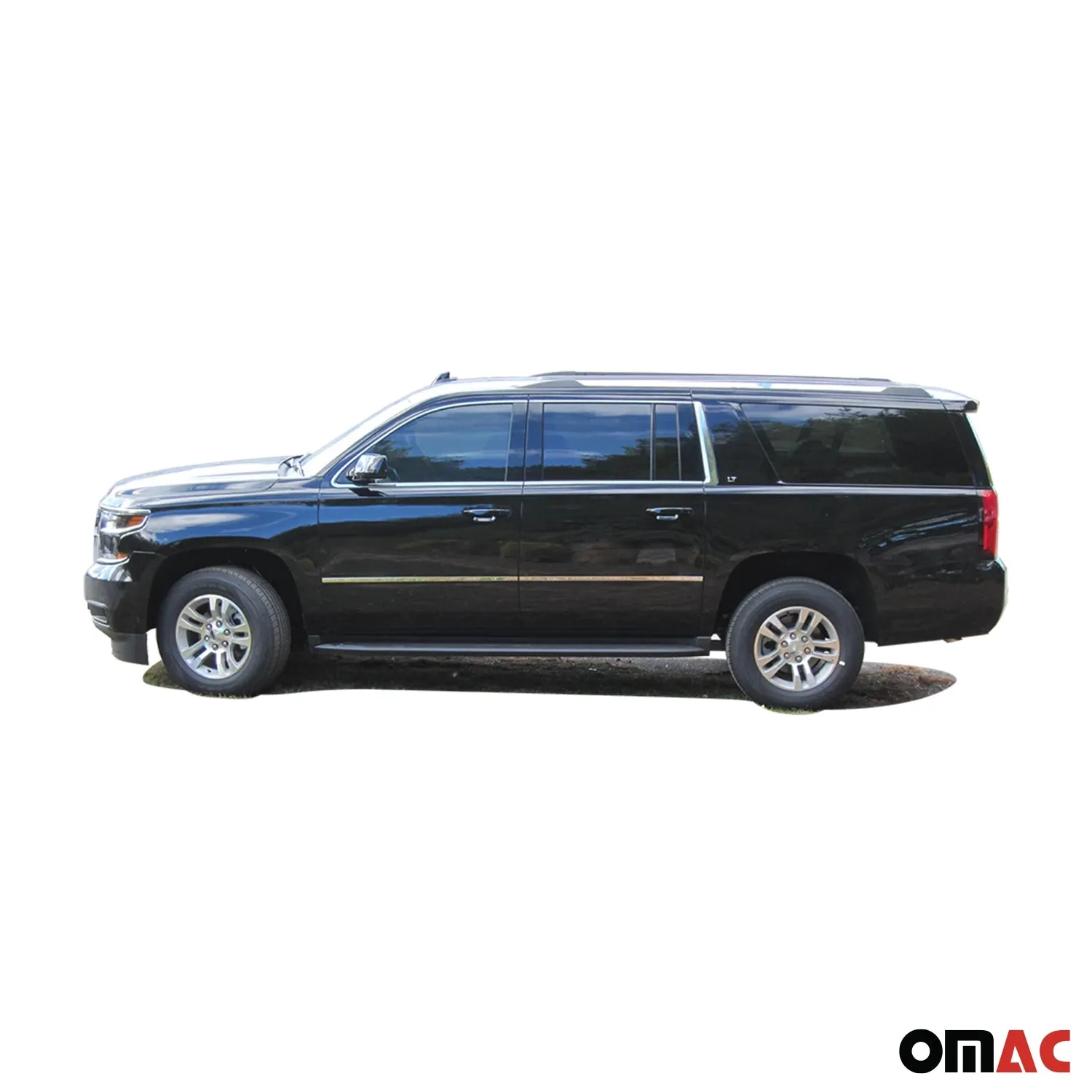 2015-2020 Chevrolet Suburban Stainless Rear License Trim 2Pc - Image 2