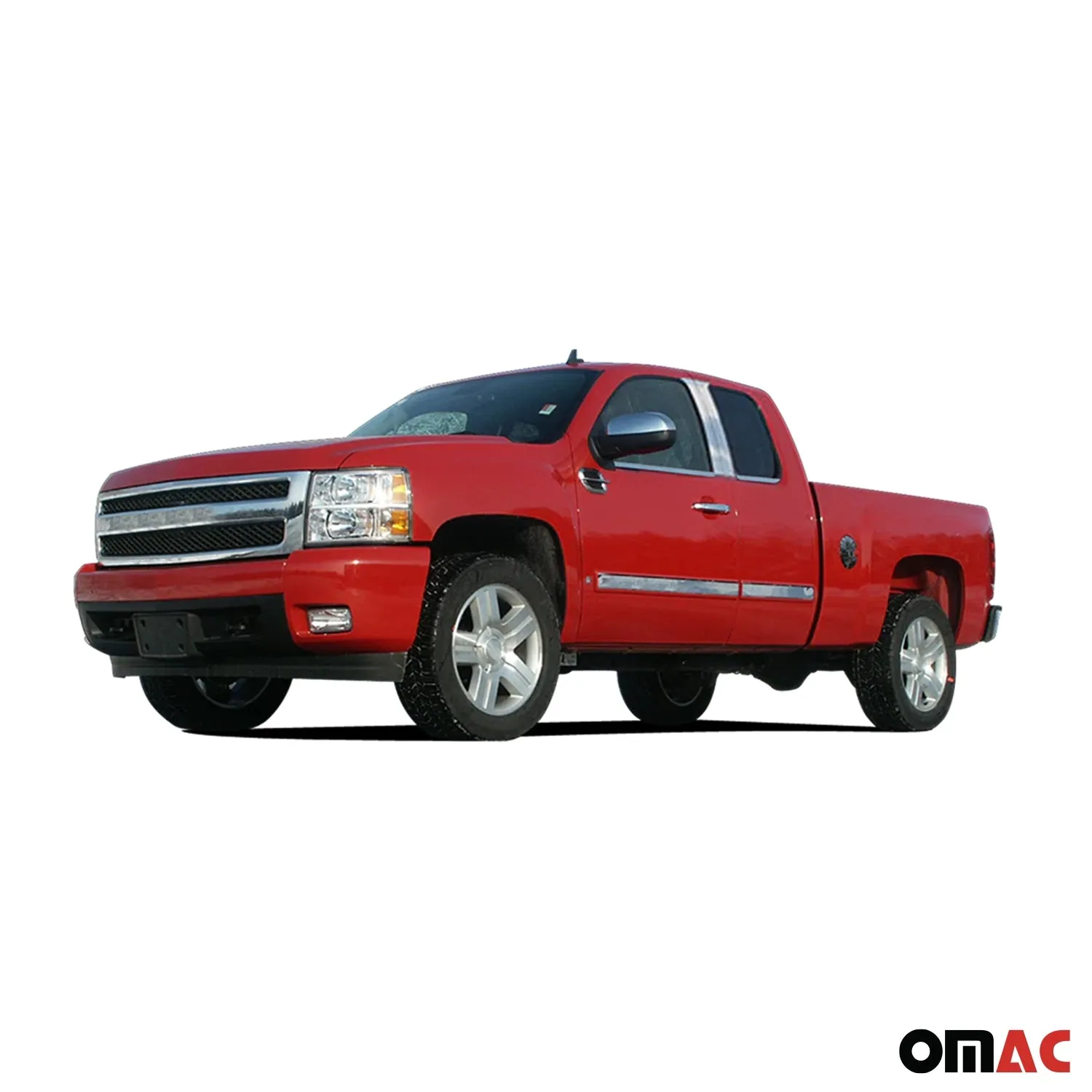 2009-2013 Chevrolet Silverado Stainless Rocker Panel Trim 4 Pcs - Image 3