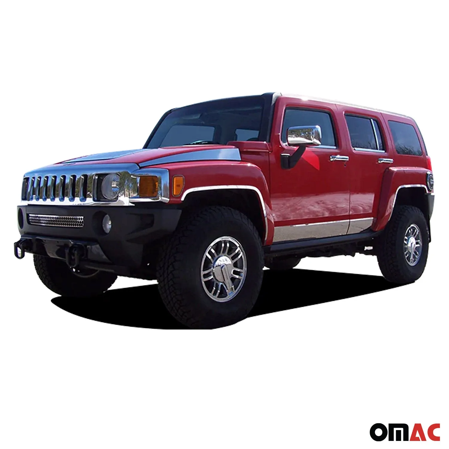 2006-2009 Hummer H3 Stainless Steel Grille Accent 1 Pc - Image 2