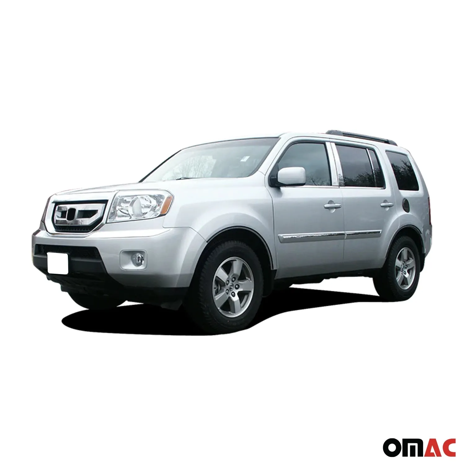 2009-2011 Honda Pilot Stainless Steel Grille Accent 1Pc - Image 2